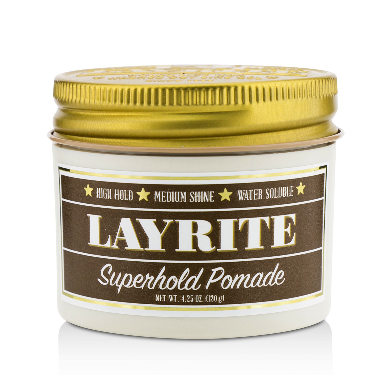 Layrite مرهم Superhold (ثبات عالي، لمعان متوسط، ذواب في الماء) 120g/4.25oz