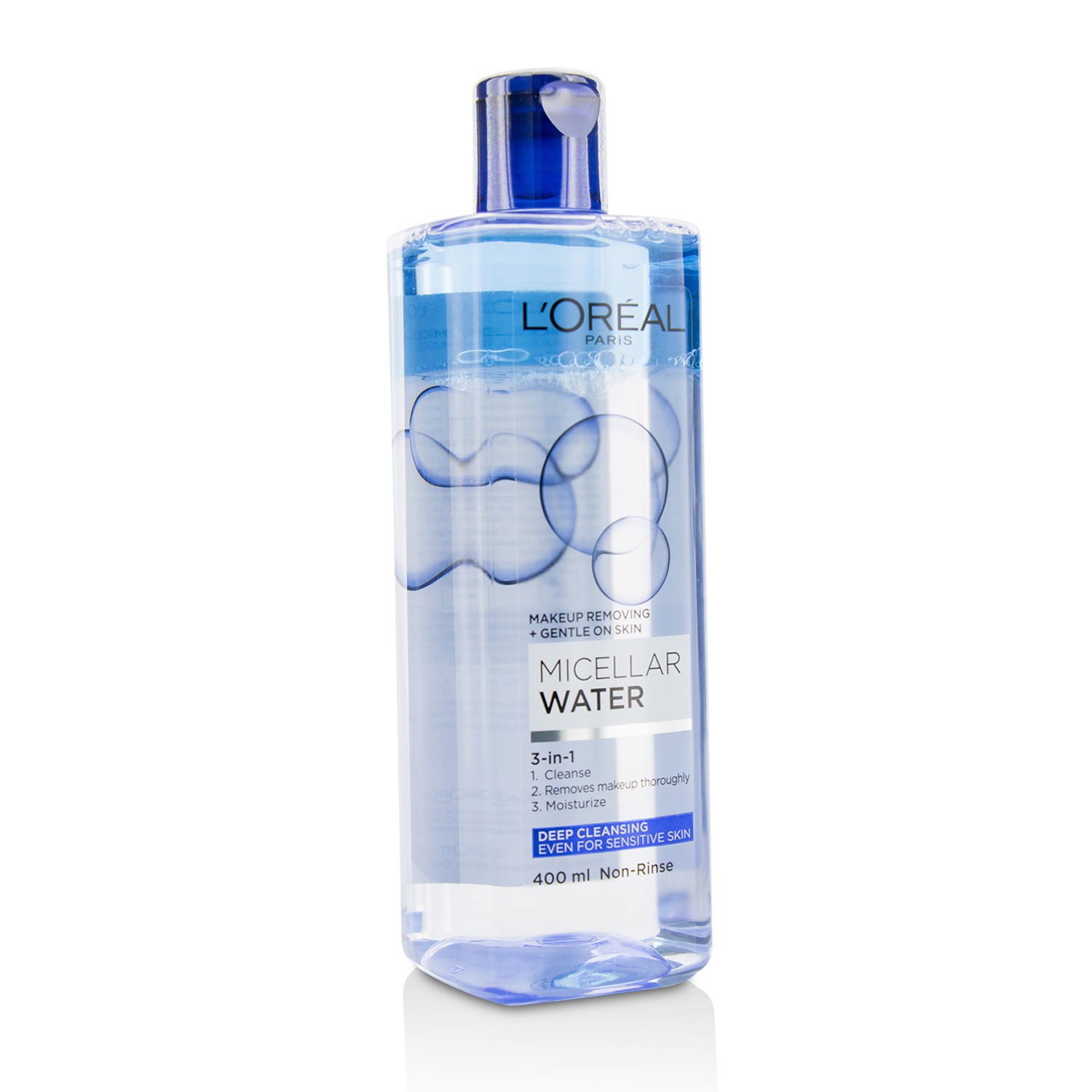 L'Oreal 3-In-1 Micellar Water (Deeping Cleansing) - Even For Sensitive Skin 400ml/13.3oz