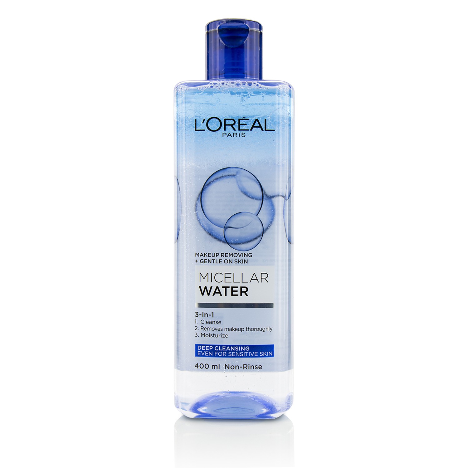 L'Oreal 3-In-1 Micellar Water (Deeping Cleansing) - Even For Sensitive Skin 400ml/13.3oz