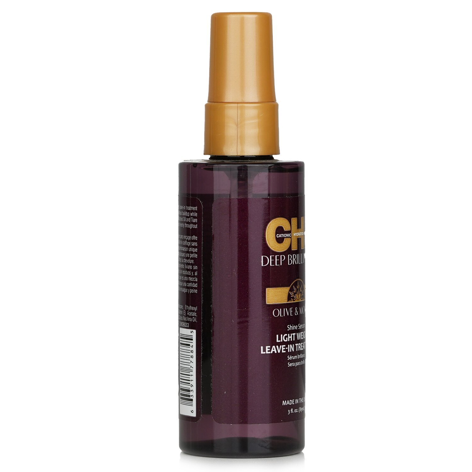 CHI Deep Brilliance Olive & Monoi Shine Serum Light Weight Leave-In Treatment 89ml/3oz