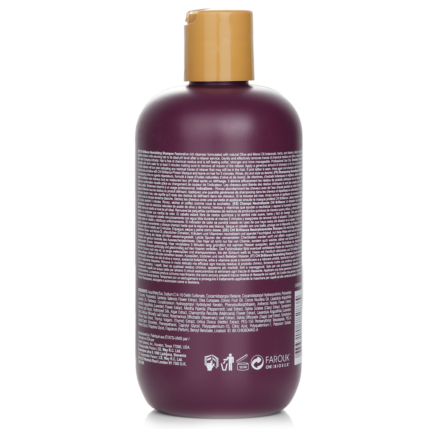 CHI Deep Brilliance Olive & Monoi Нейтрализующий Шампунь 355ml/12oz