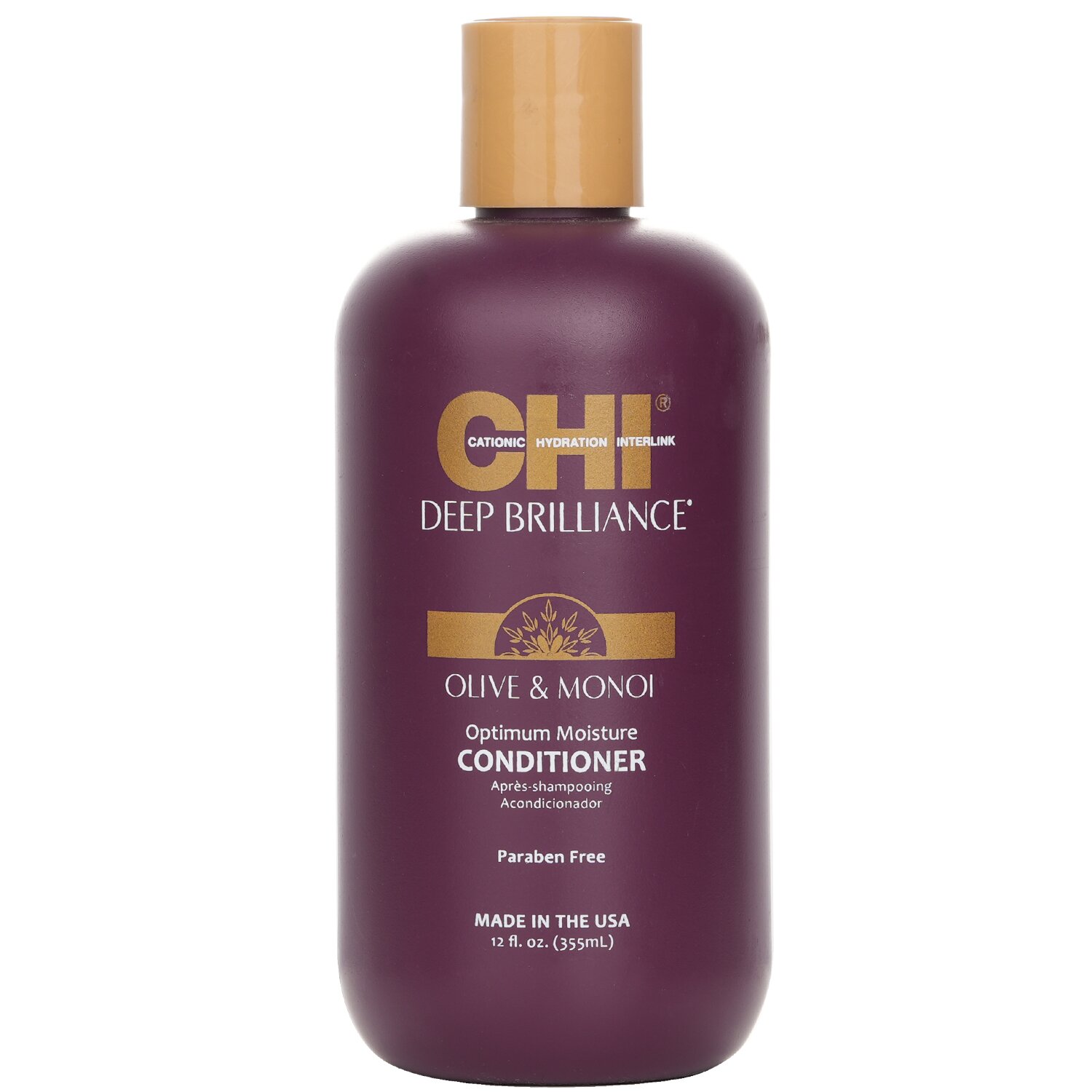 CHI 橄欖和莫諾伊油保濕潤髮乳 Deep Brilliance Olive & Monoi Optimum Moisture Conditioner 355ml/12oz