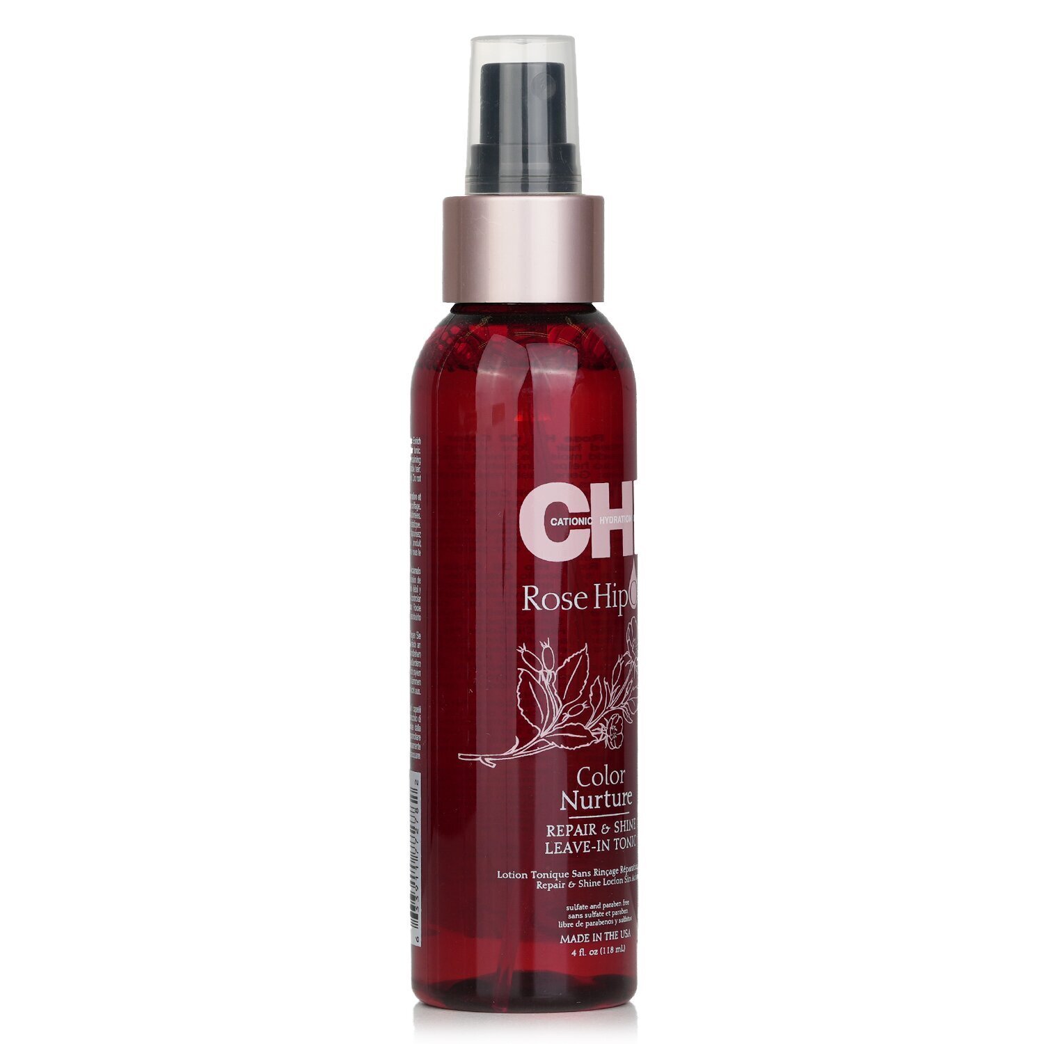 CHI تونر لامع مرمم يترك على الشعر Rose Hip Oil 118ml/4oz