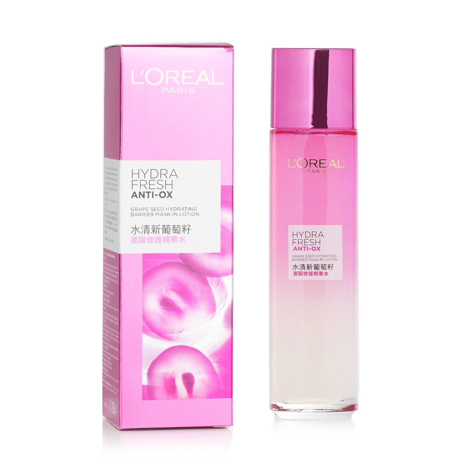 L'Oreal Hydrafresh Anti-Ox Grape Seed Hydrating Mask-In-Lotion 130ml/4.3oz