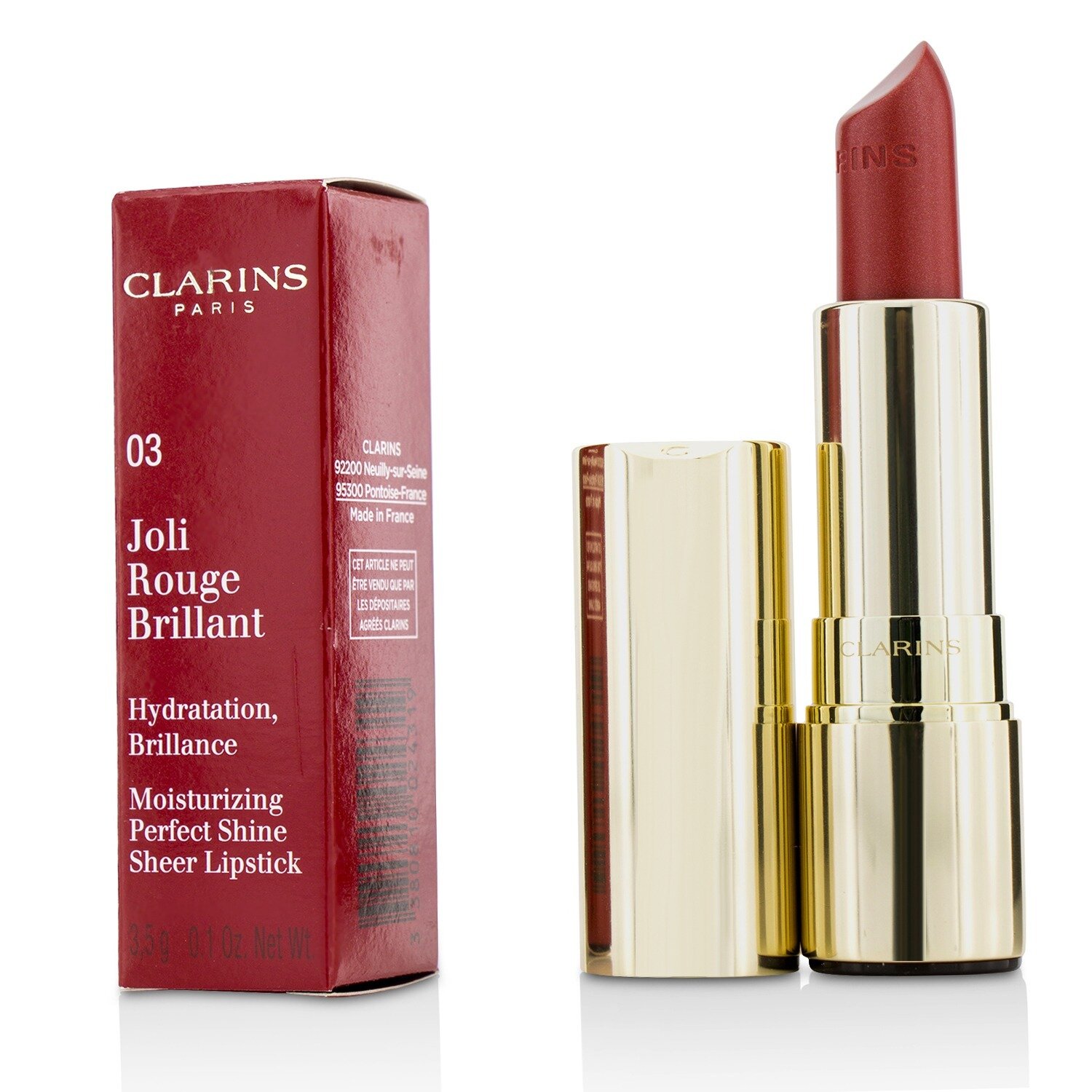 Clarins Joli Rouge Brillant (Moisturizing Perfect Shine Sheer Lipstick) 3.5g/0.1oz