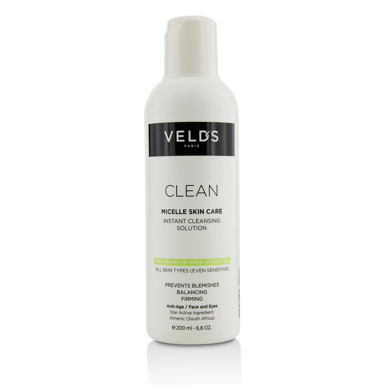 Veld's Clean Micelle Skin Care Instant Cleansing Solution - All Skin Types (Even Sensitive) 200ml/6.8oz