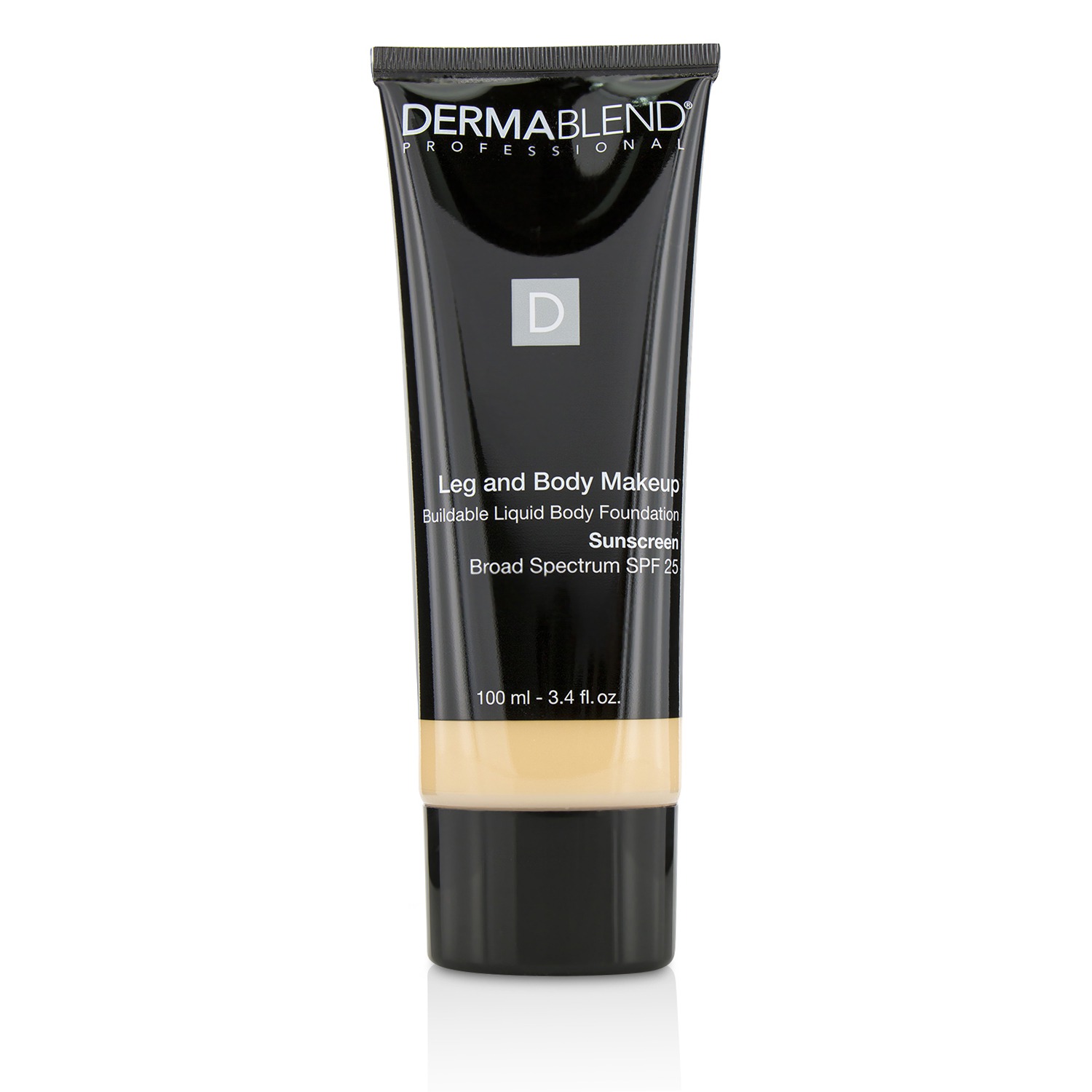 Dermablend Leg and Body Make Up Buildable Liquid Body Foundation Sunscreen Broad Spectrum SPF 25 100ml/3.4oz