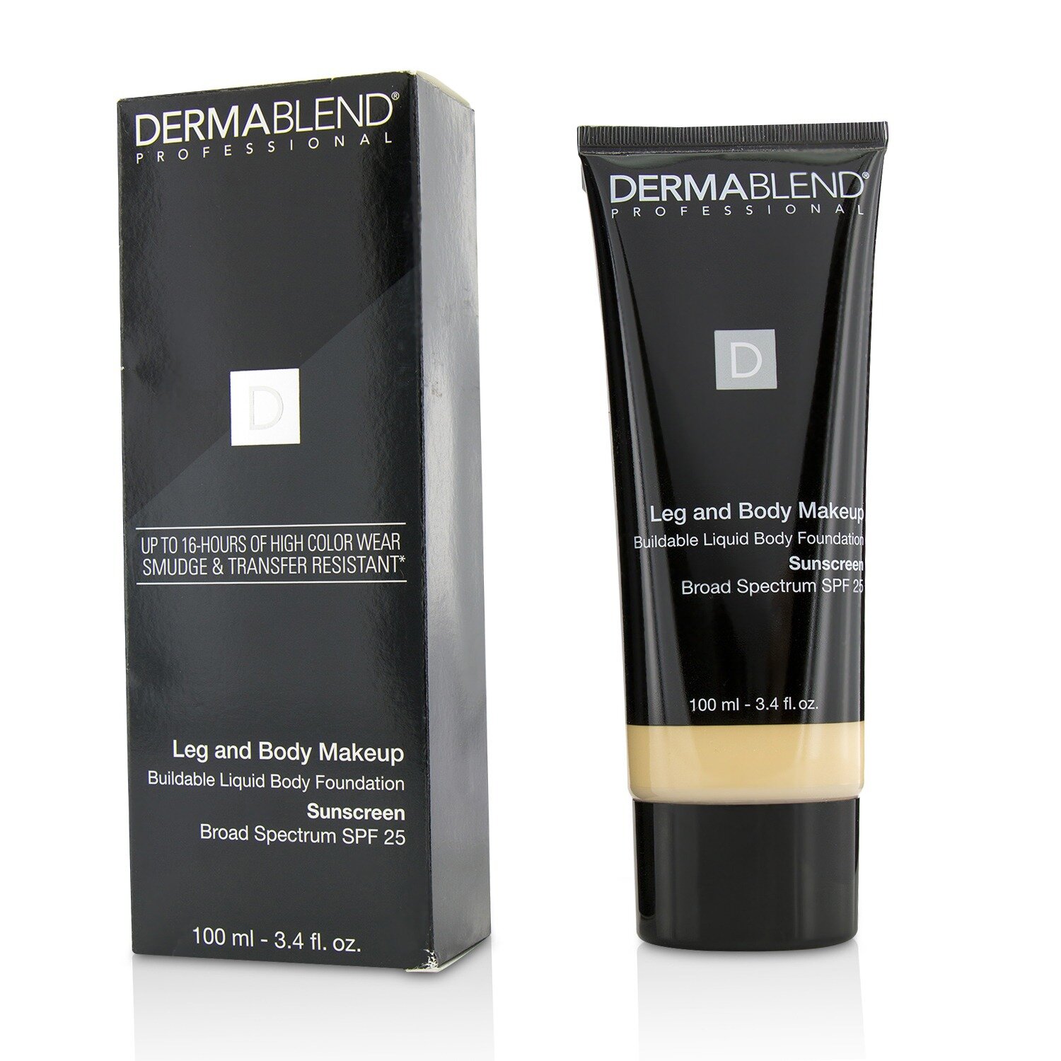 Dermablend Leg and Body Make Up Buildable Liquid Body Foundation Αντηλιακό ευρέος φάσματος SPF 25 100ml/3.4oz