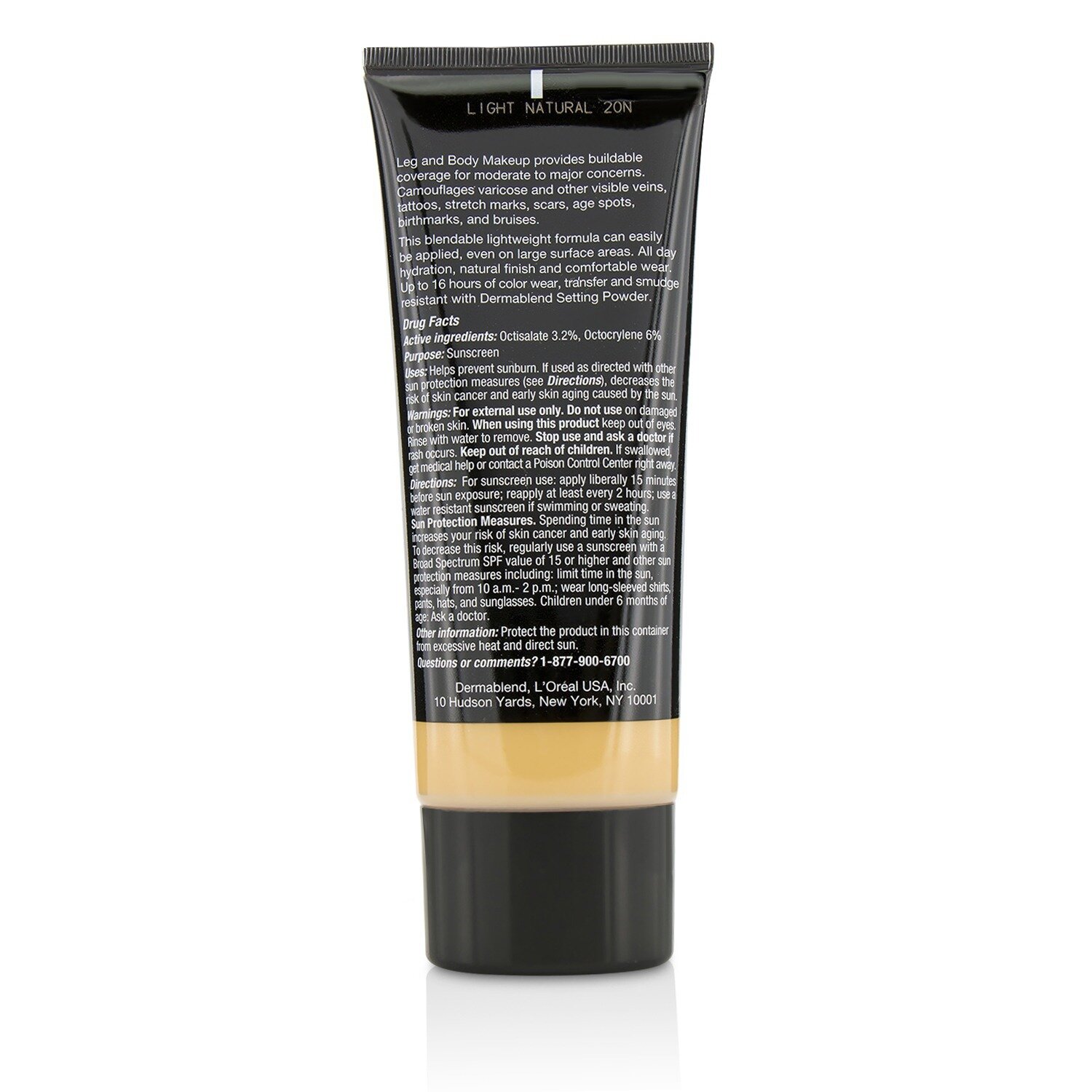 Dermablend Leg and Body Make Up Buildable Liquid Body Foundation Sunscreen Broad Spectrum SPF 25 100ml/3.4oz