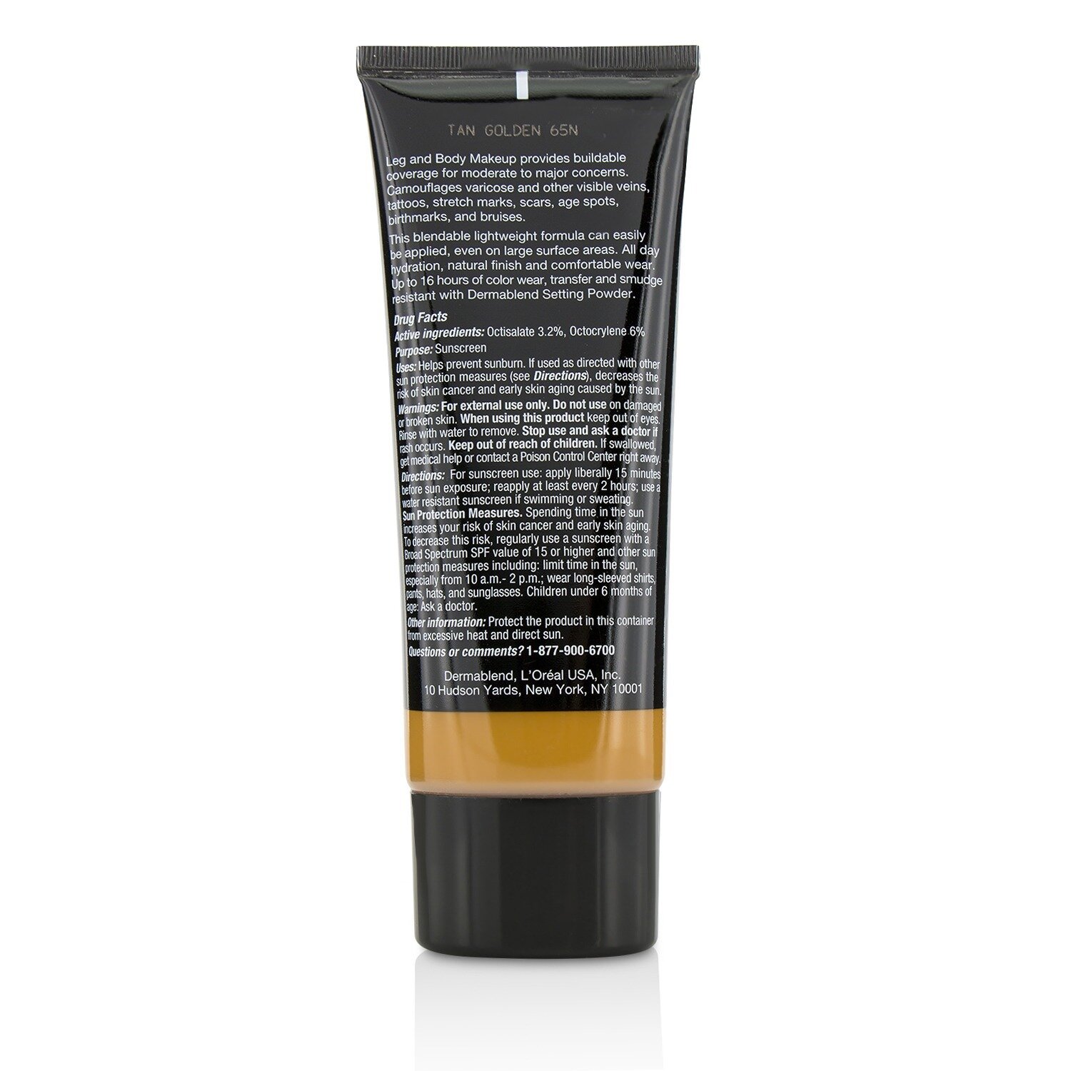 Dermablend Leg and Body Make Up Buildable Liquid Body Foundation Sunscreen Broad Spectrum SPF 25 100ml/3.4oz