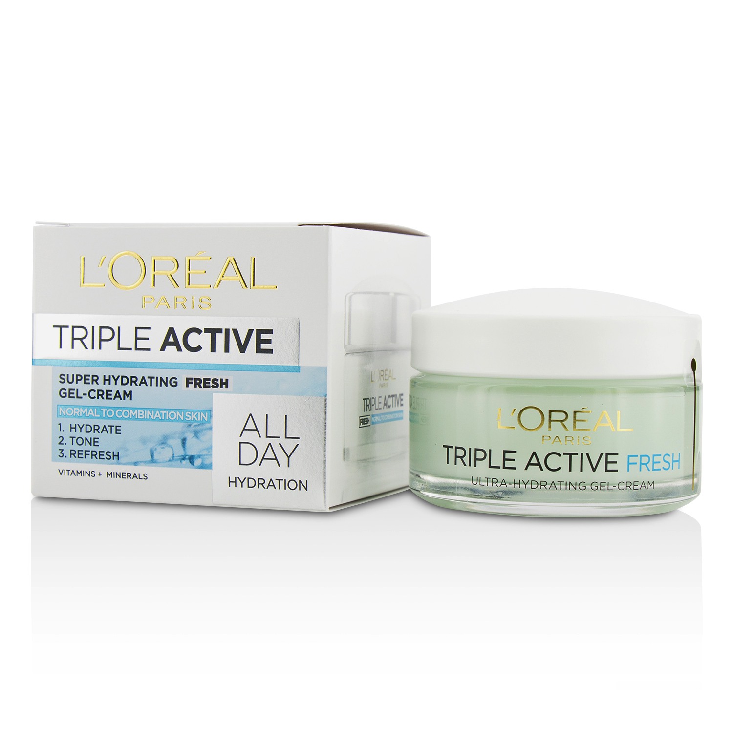 L'Oreal Triple Active Super Hydrating Fresh Gel-Cream - For Normal To Combination Skin 50ml/1.7oz