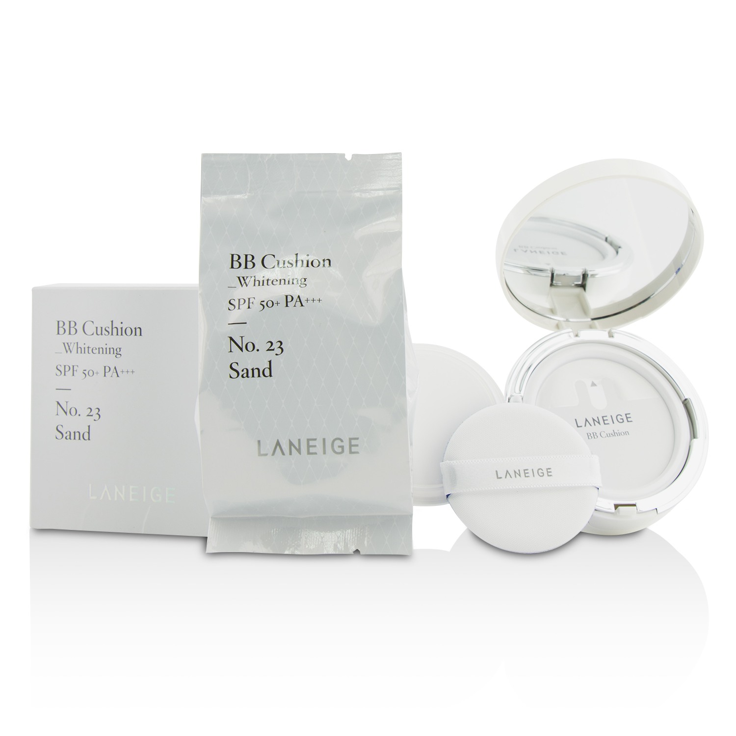 Laneige BB Cushion Foundation (Whitening) SPF 50 With Extra Refill 2x15g/0.5oz