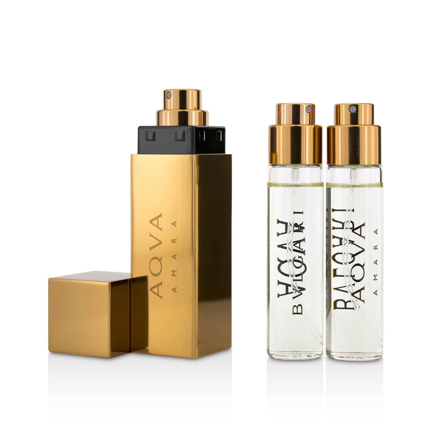 Bvlgari Aqva Amara The Refillable Eau De Toilette Spray de Viaje Recargable 3x15ml/0.5oz