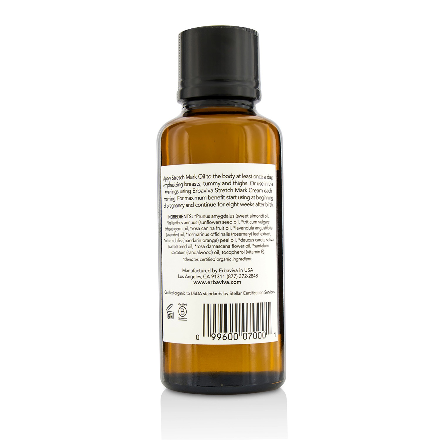 Erbaviva Stretch Mark Oil 125ml/4oz