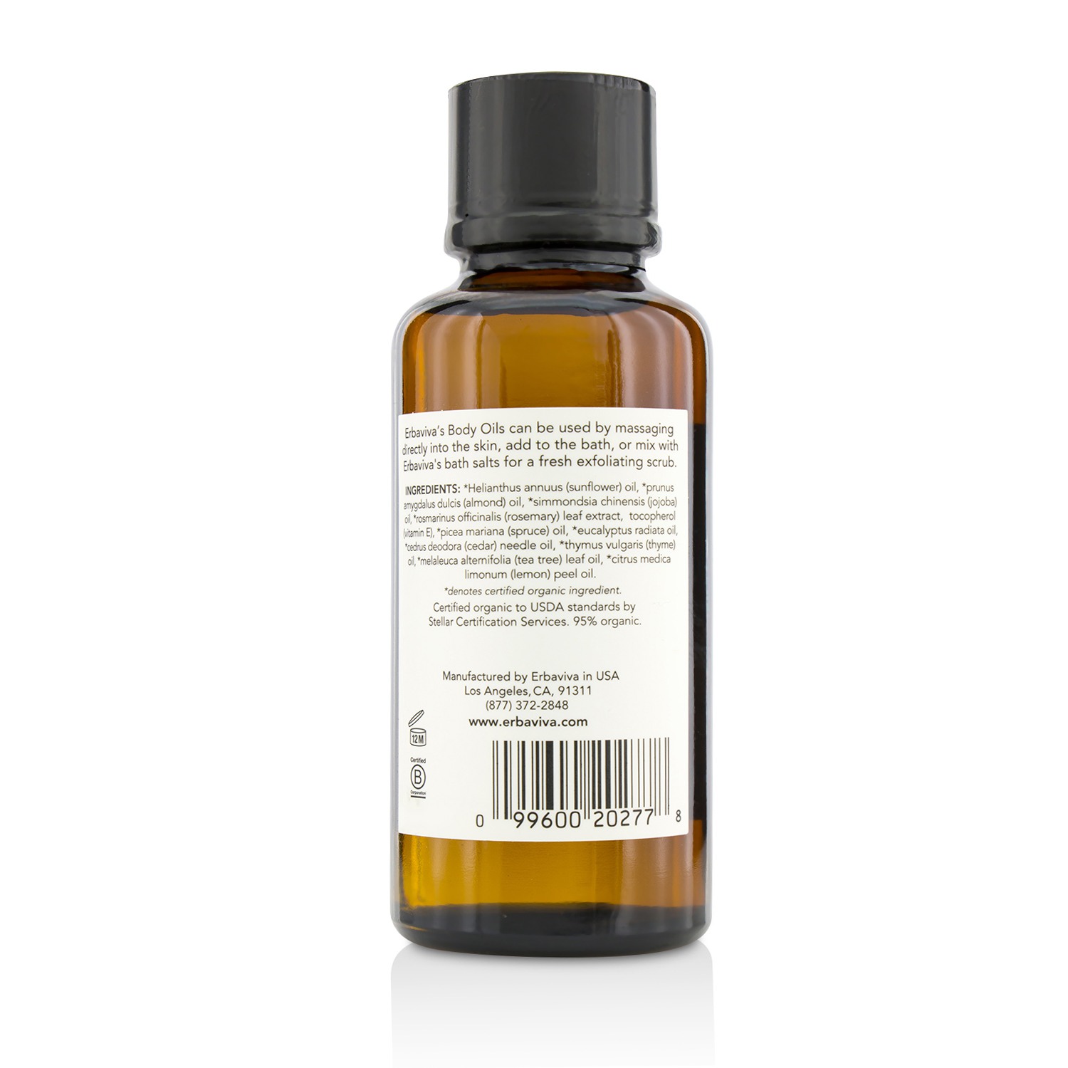 Erbaviva Breathe Body Oil 125ml/4oz