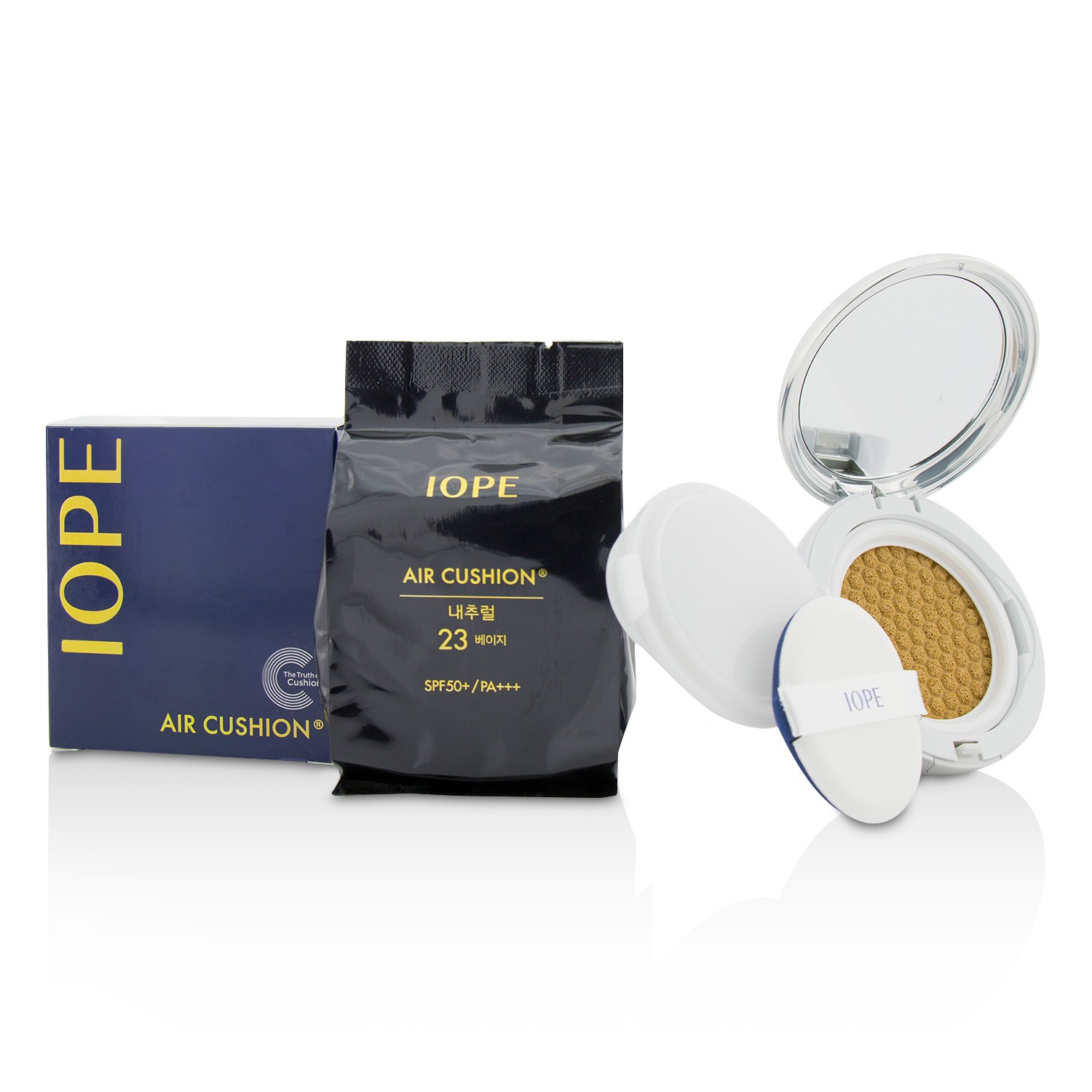 IOPE واقٍ شمسي Air Cushion SPF 50 مع عبوة احتياطية 2x15g/0.525oz