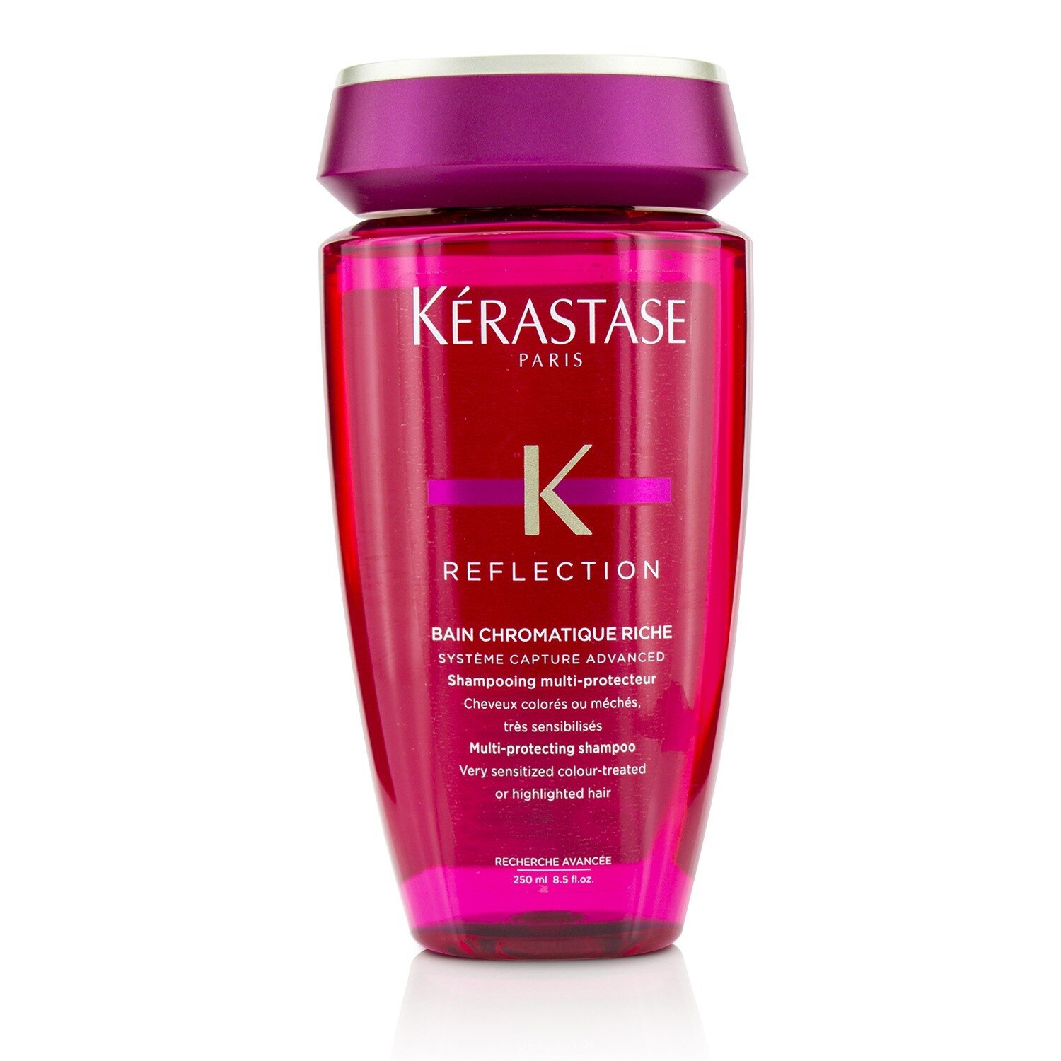 Kerastase Reflection Bain Chromatique Riche Champú Multi Protector (Cabello Muy Sesibilizado Tratado con Color o Con Iluminaciones) 250ml/8.5oz