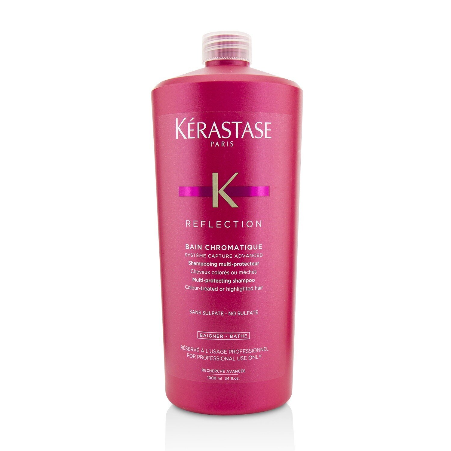 Kerastase Reflection Bain Chromatique Sulfate-Free Multi-Protecting Shampoo (Fargebehandlet eller stripet hår) 1000ml/34oz