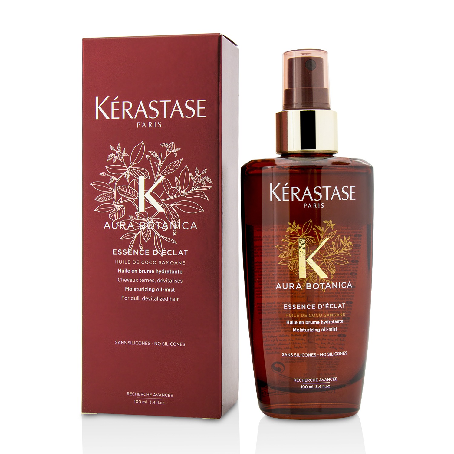 Kerastase Aura Botanica Essence D'eclat Bruma-Aceite Hidratante (Para Cabello Opaco, Desvitalizado) 100ml/3.4oz