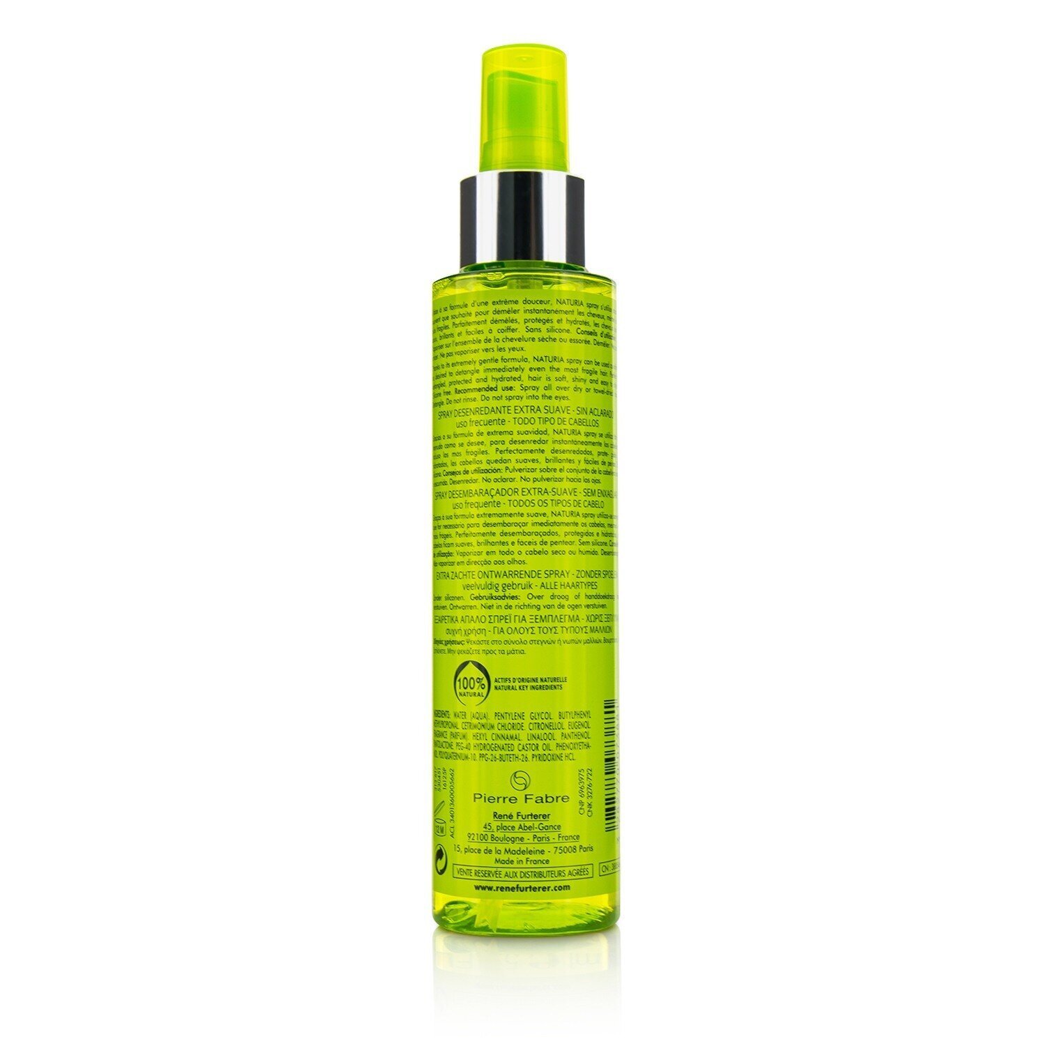 Rene Furterer Naturia Extra Gentle Detangling Spray - Frequent Use (All Hair Types) 150ml/5oz