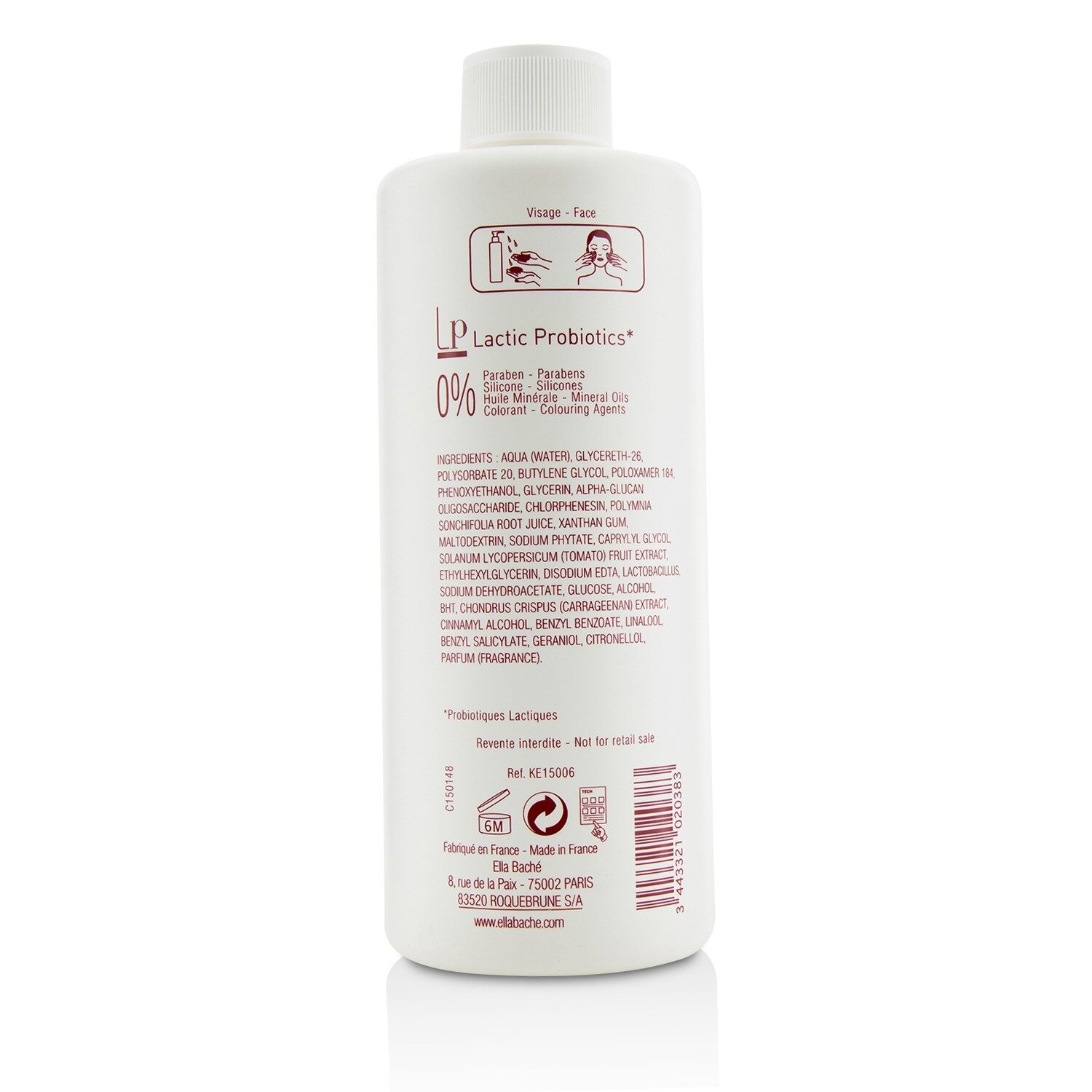 エラバシェ Ella Bache エラ パーフェクト トマト クレンジング ウォーター (Salon Size) 500ml/16.9oz