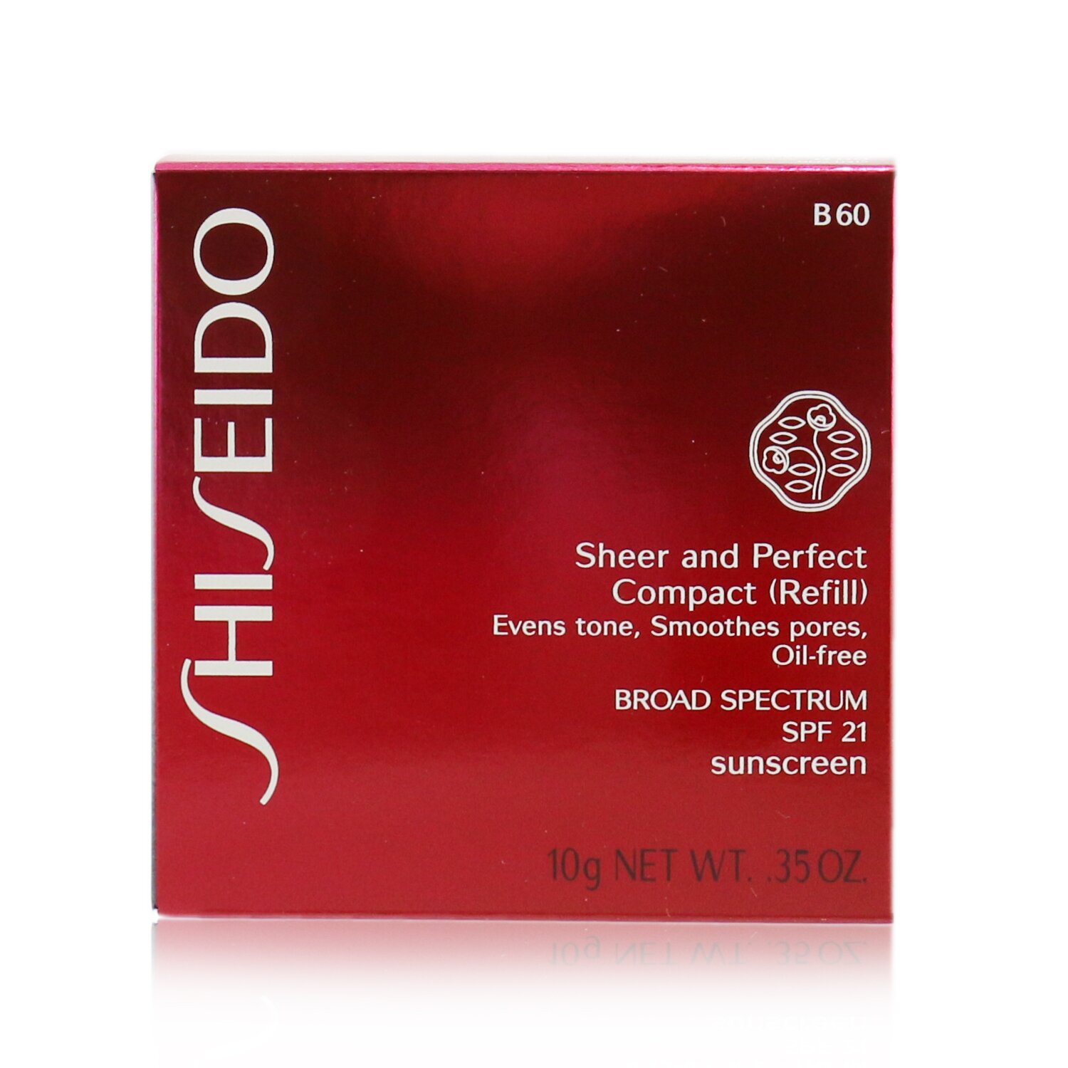 Shiseido أساس مضغوط شفاف SPF 21 (عبوة احتياطية) 10g/0.35oz