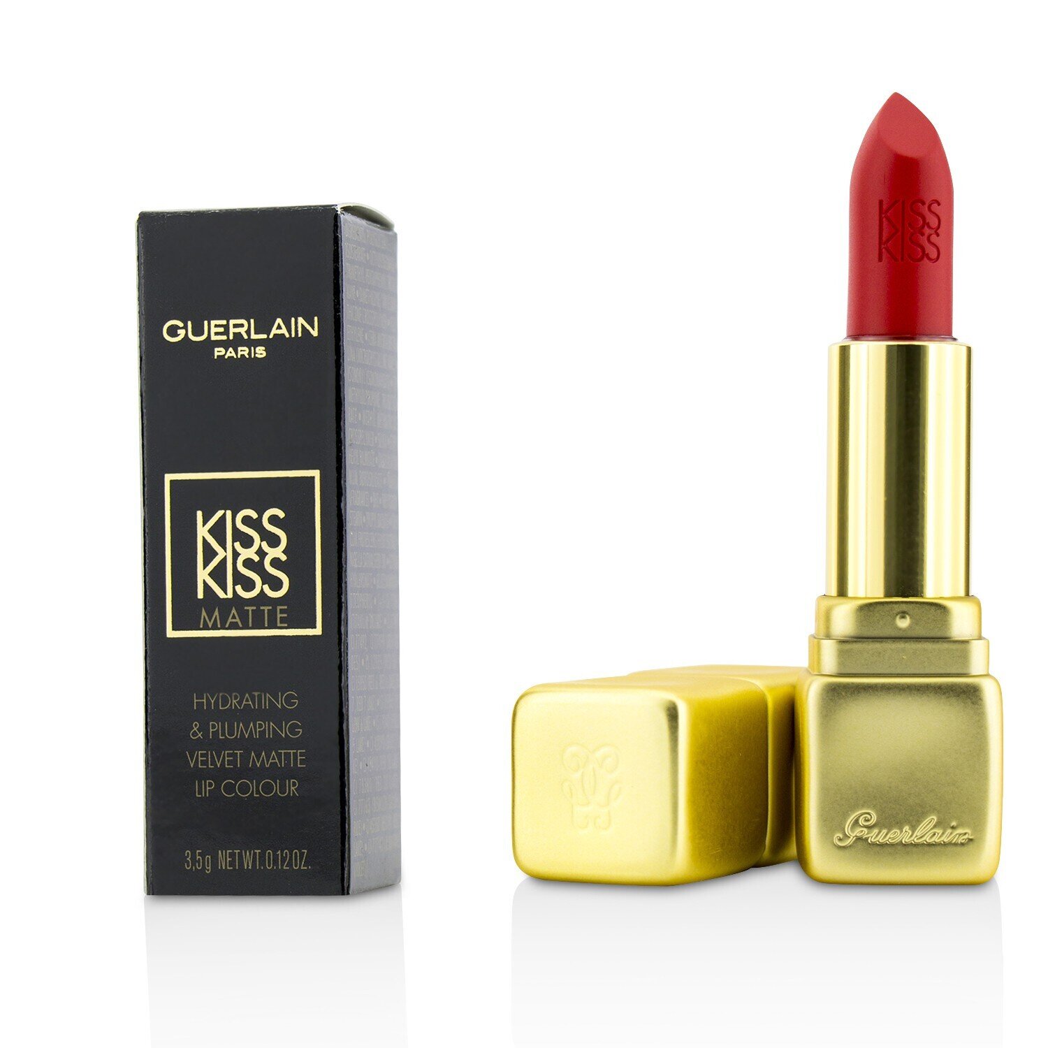 Guerlain KissKiss Matte Color de Labios Hidratante Mate 3.5g/0.12oz