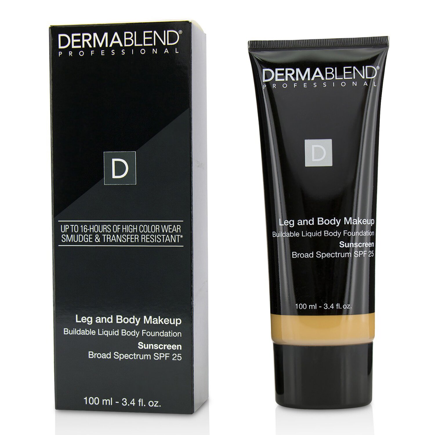 Dermablend Maquillaje Corporal Líquido Edificable de Piernas y Cuerpo Protector Espectro Amplio SPF 25 100ml/3.4oz