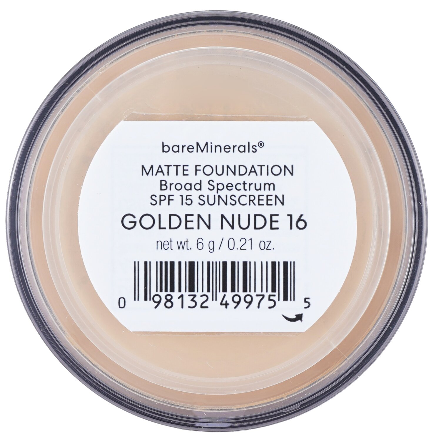 BareMinerals BareMinerals Matte Foundation Broad Spectrum SPF15 פאונדיישן מט 6g/0.21oz