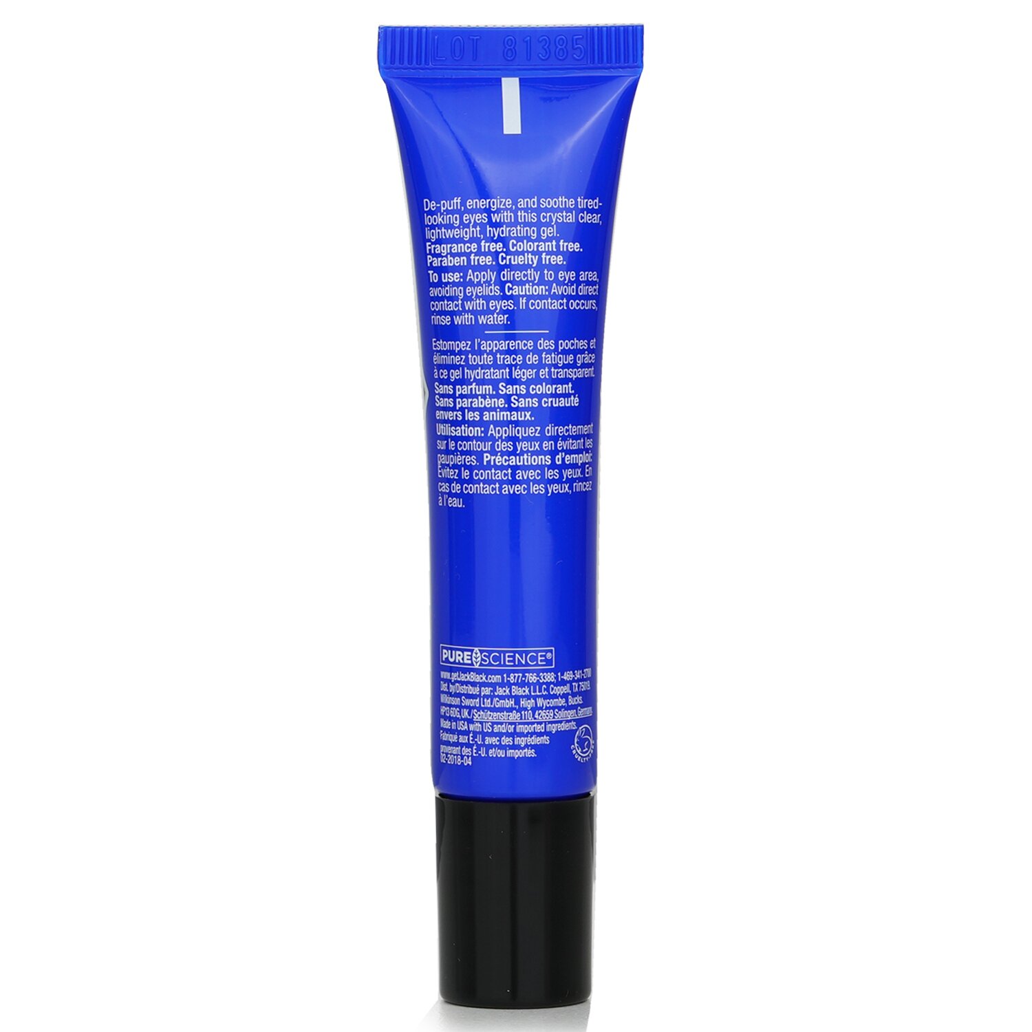 Jack Black Eye Balm Age De-Puffing & Cooling Gel 16g/0.56oz