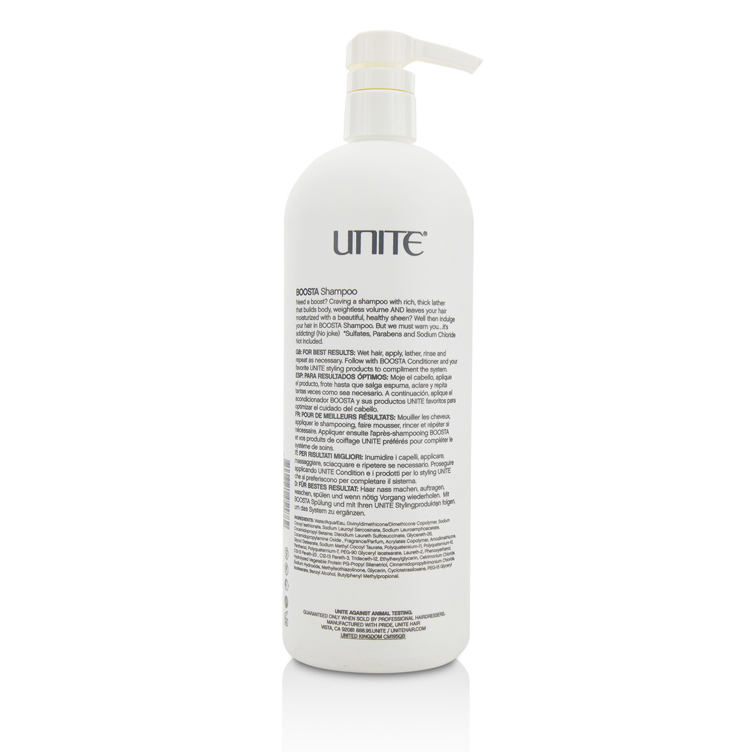 ユナイト Unite ブースタ シャンプー (ボリューム ボディ) 1000ml/33.8oz