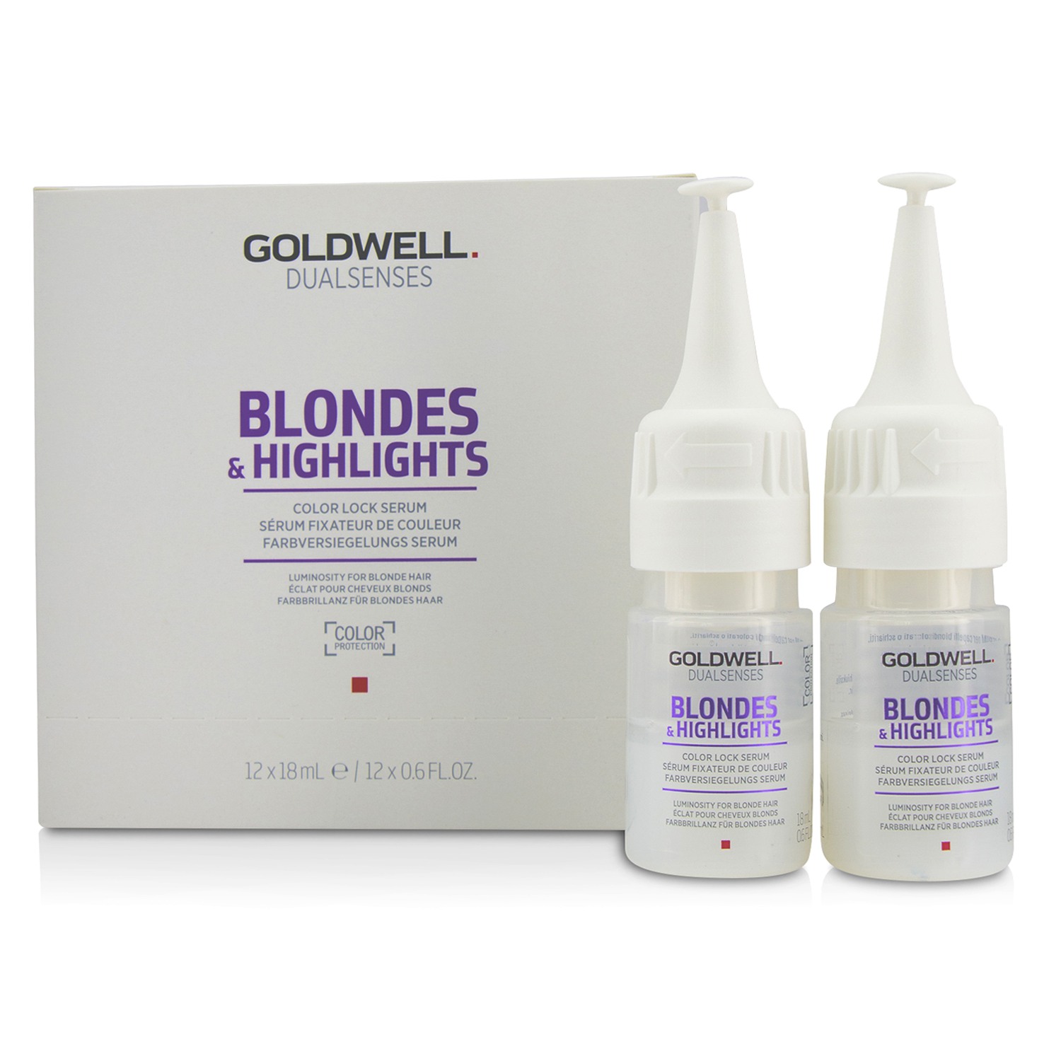 Goldwell Dual Senses Blondes & Highlights Color Lock Serum (Luminosity For Blonde Hair) 12x18ml/0.6oz