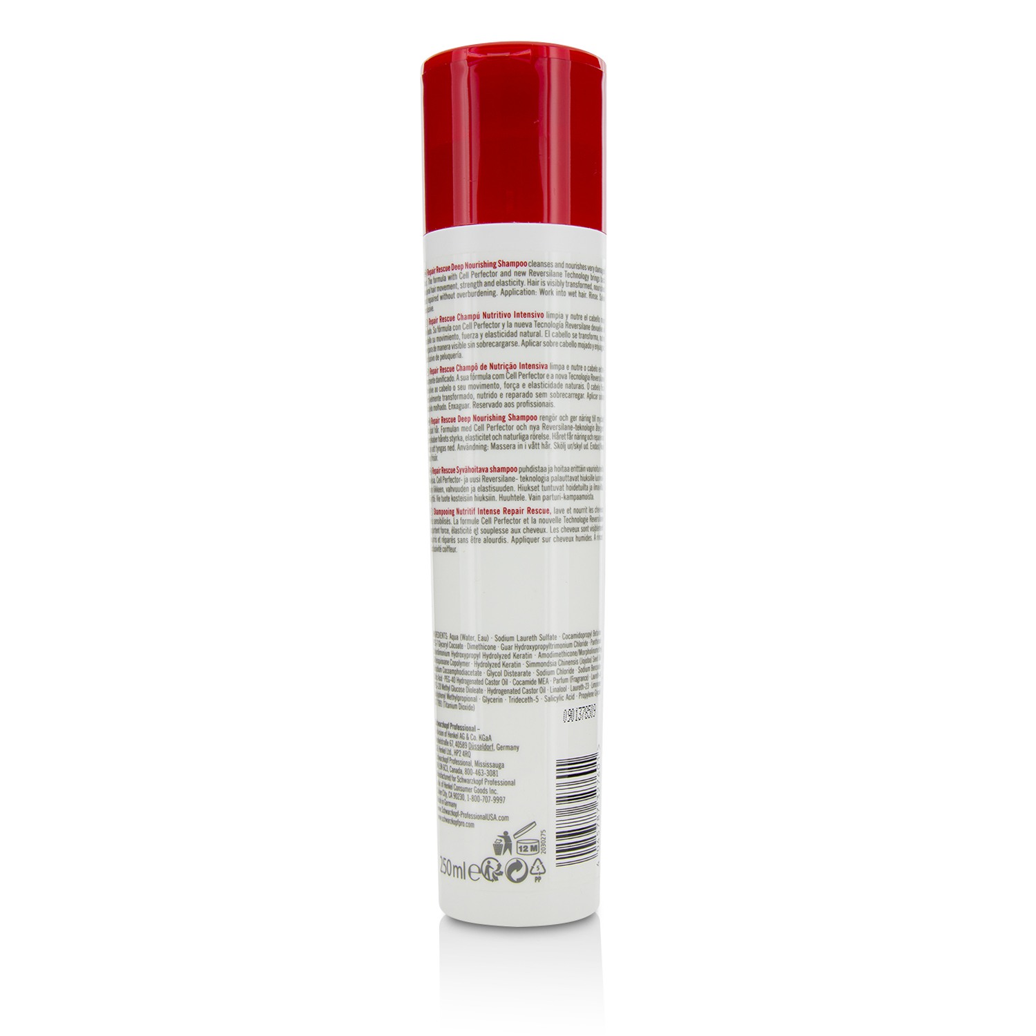 Schwarzkopf شامبو مغذٍ غامق BC Repair Rescue (للشعر السميك إلى العادي التالف) 250ml/8.5oz