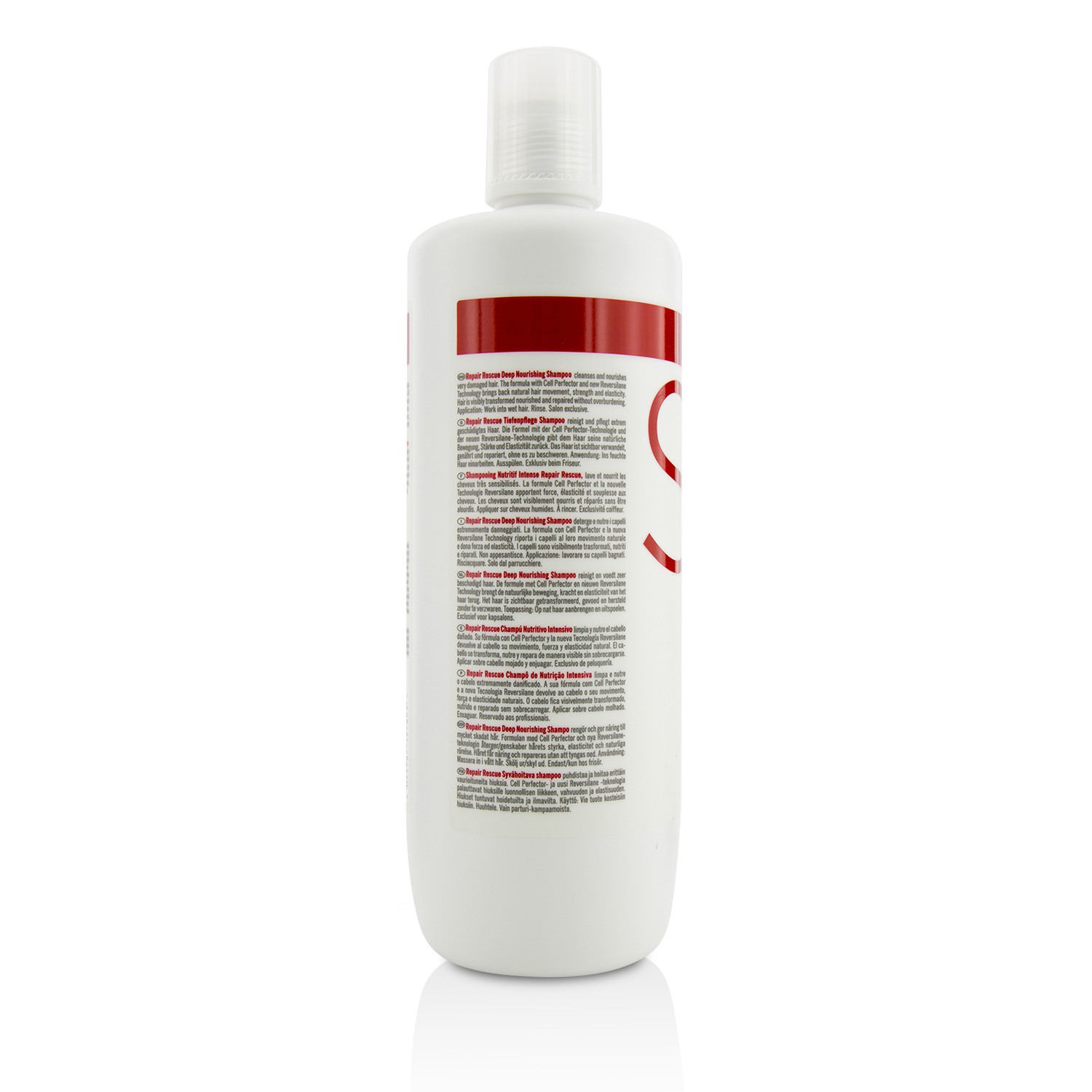 Schwarzkopf BC Repair Rescue Reversilane Champú Nutrición Profunda (Para Cabello Dañado, Grueso a Normal) 1000ml/33.8oz