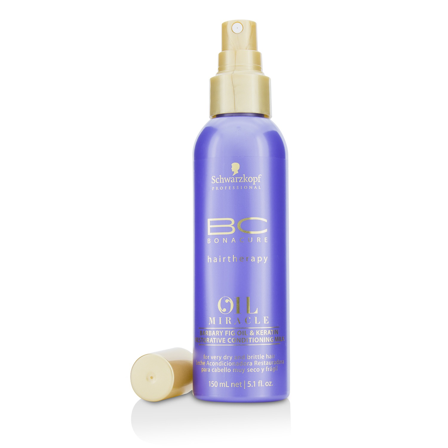 Schwarzkopf حليب ملين مرمم بزيت التين والكيراتين BC Bonacure Oil Miracle (للشعر الجاف جداً والمتقصف) 150ml/5.1oz