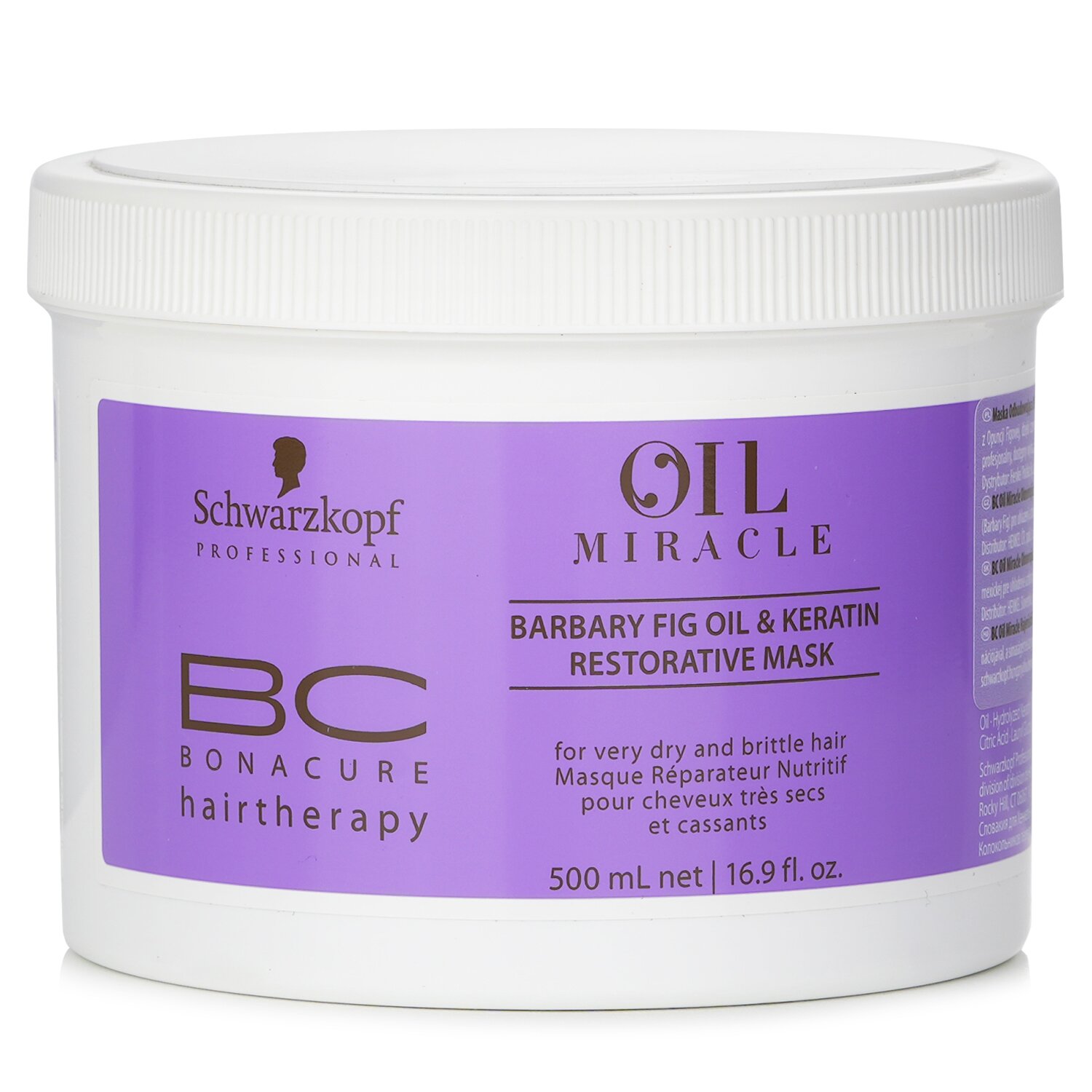 Schwarzkopf BC Bonacure Oil Miracle Barbary Fig Oil & Keratin Restorative Mask (For Very Dry and Brittle Hair) 500ml/16.9oz