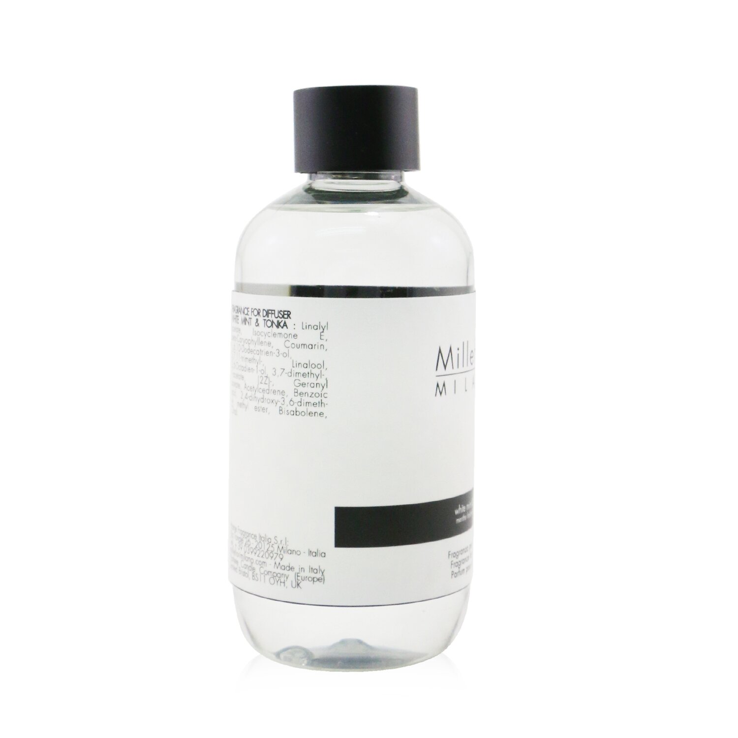 Millefiori Natural Fragrance Huonetuoksu Uudelleentäytettävä - White Mint & Tonka 250ml/8.45oz