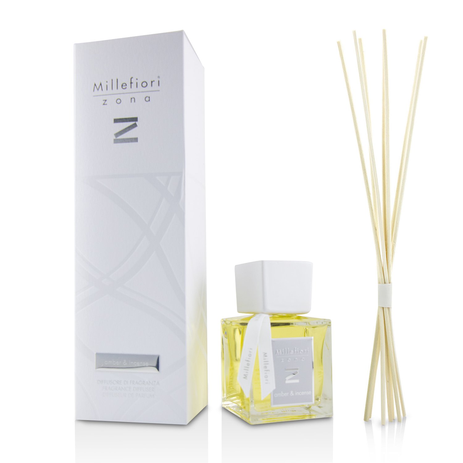 Millefiori Zona Fragrance Diffuser - Amber & Incense 250ml/8.45oz