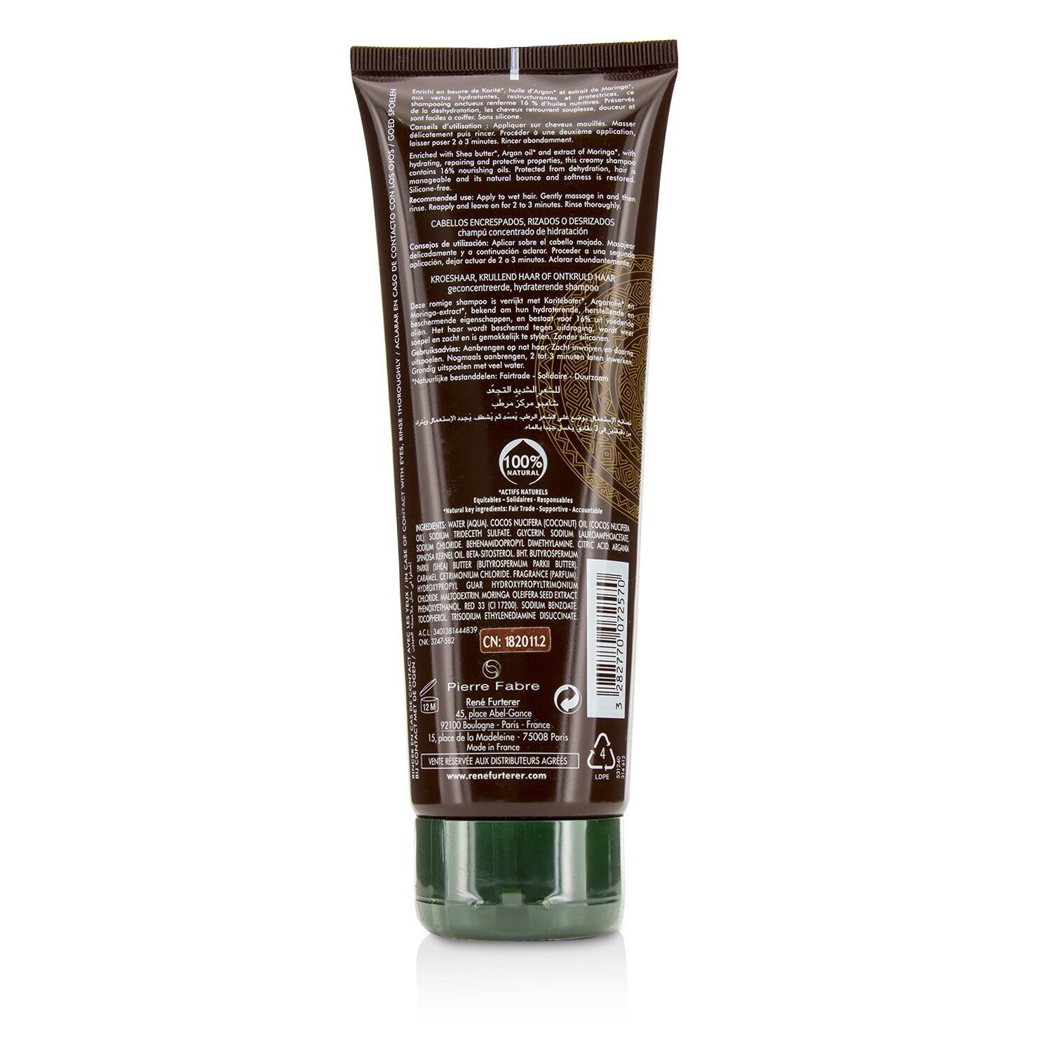 Rene Furterer Karinga Ultra Hydrating Shampoo (Frizzy, Curly or Straightened Hair) 250ml/8.4oz