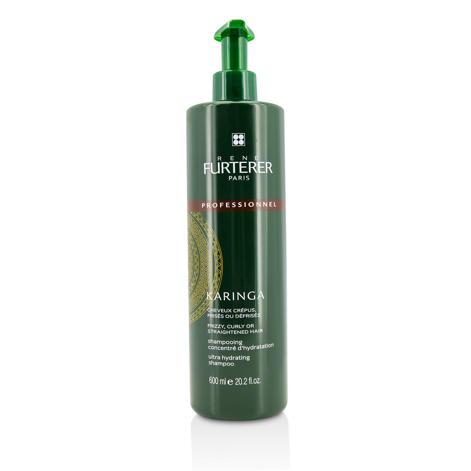 Rene Furterer Karinga Ultra Champú Hidratante (Cabello Con Frizz, Rizado o Fortalecido) 600ml/20.29oz