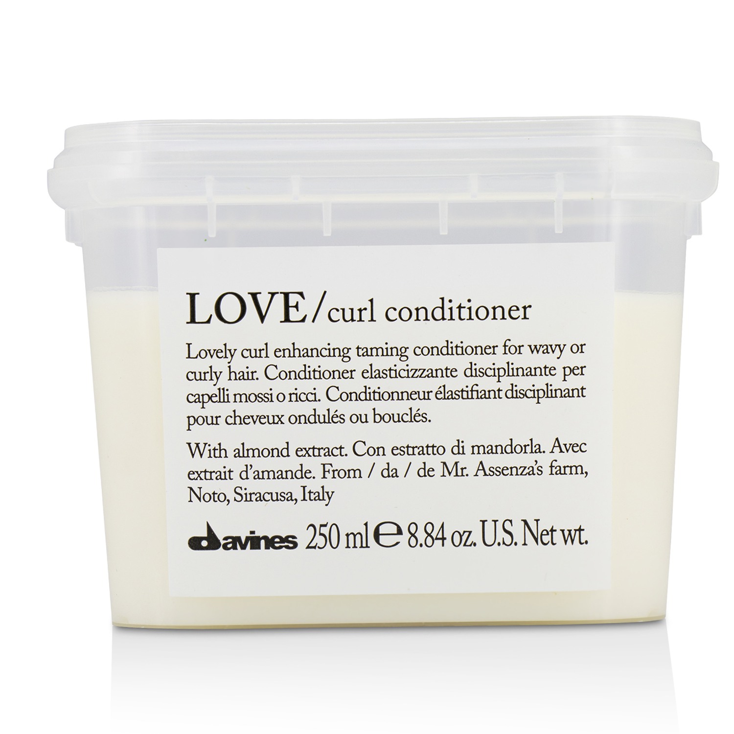 Davines Love Curl Conditioner (Lovely Curl Enhancing Taming Conditioner For Wavy or Curly Hair) 250ml/8.84oz