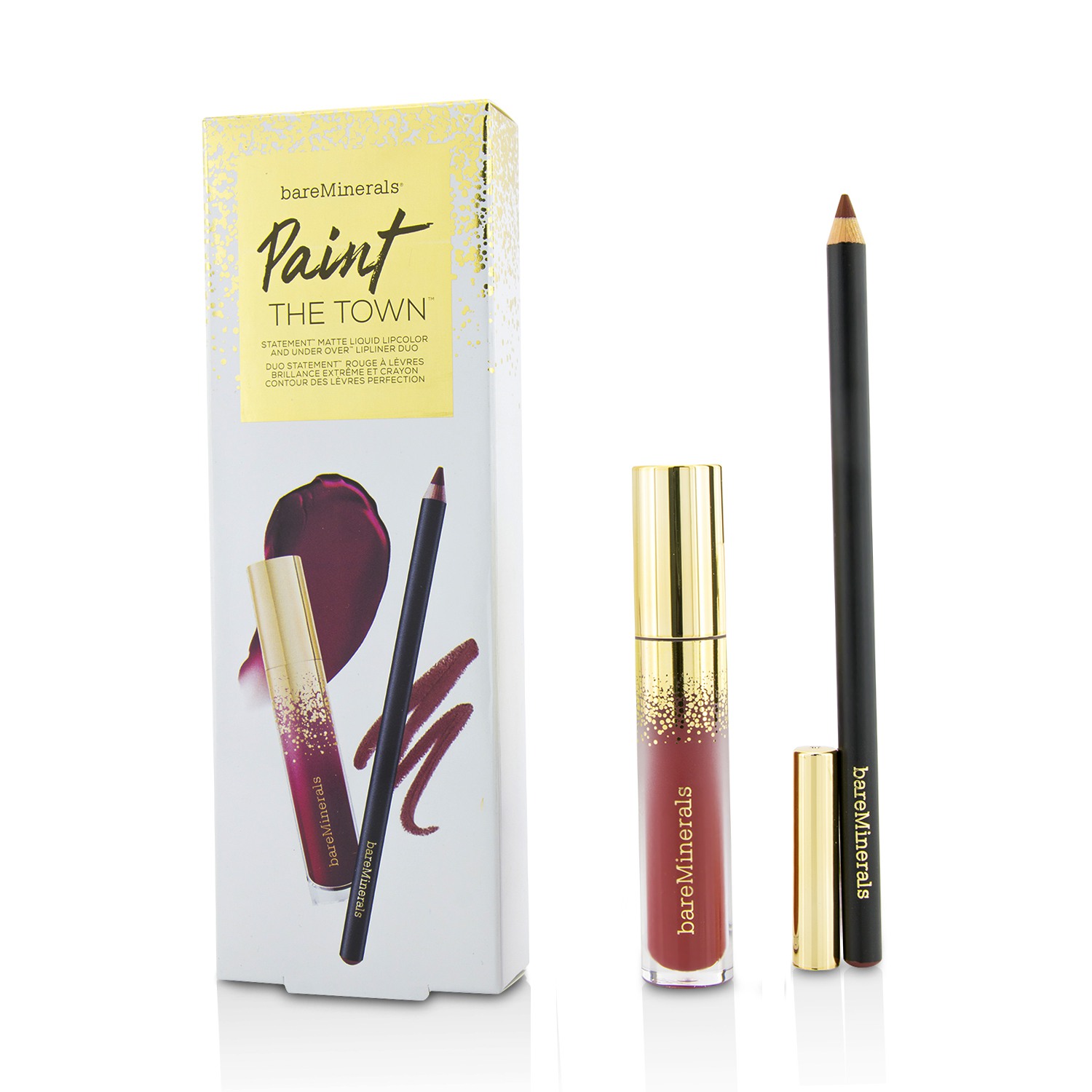 BareMinerals Paint The Town Lip Set 2pcs