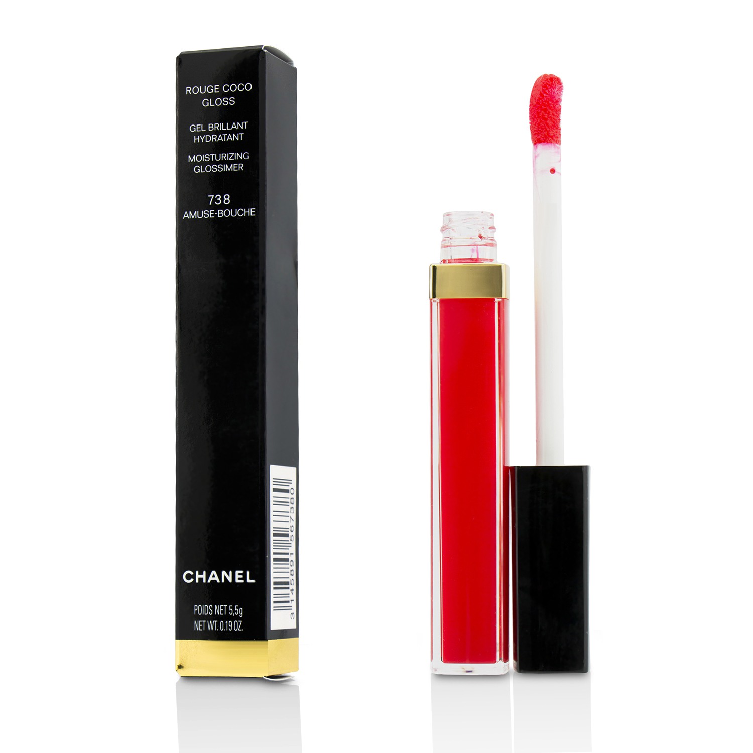 Chanel Rouge Coco Gloss Moisturizing Glossimer 5.5g/0.19oz