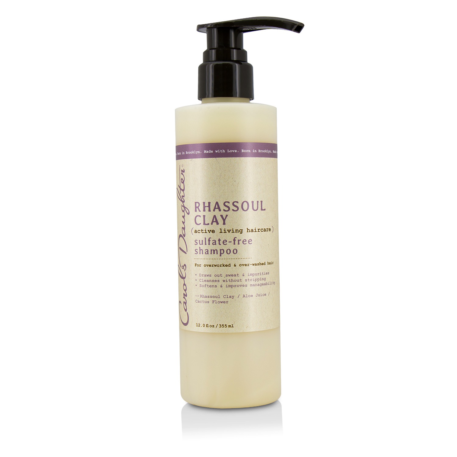 Carol's Daughter Rhassoul Clay Active Living Haircare Sulfate-Free Shampoo (For Overworked & Over-washed Hair) 355ml/12oz