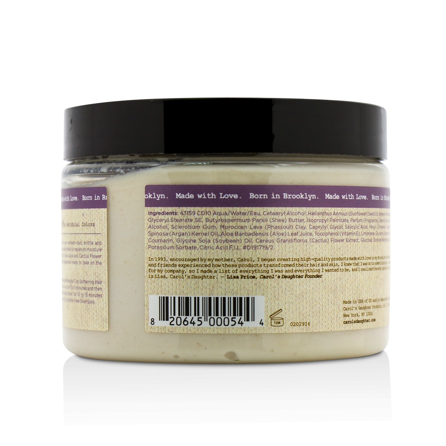 Carol's Daughter Rhassoul Clay Active Living Haircare Softening Hair Mask (For Overworked & Over-washed Hair) 340g/12oz