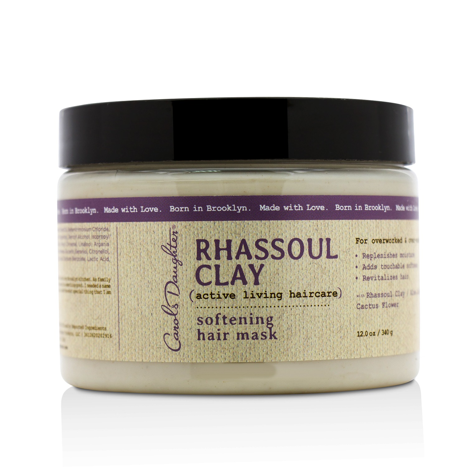 Carol's Daughter Rhassoul Clay Active Living Haircare Softening Hair Mask (For Overworked & Over-washed Hair) 340g/12oz