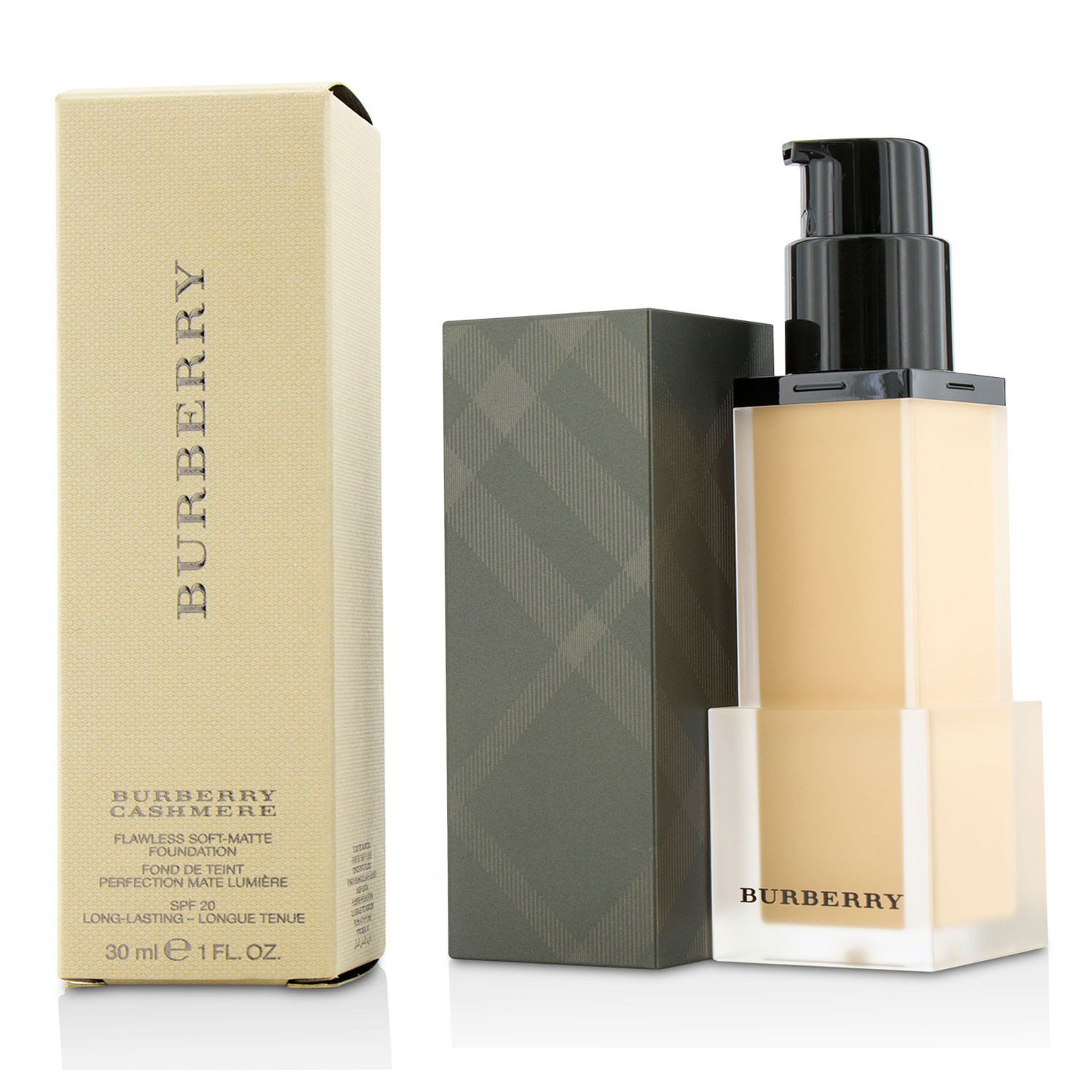 Burberry أساس غير لامع ناعم بدون عيوب Burberry Cashmere SPF 20 30ml/1oz