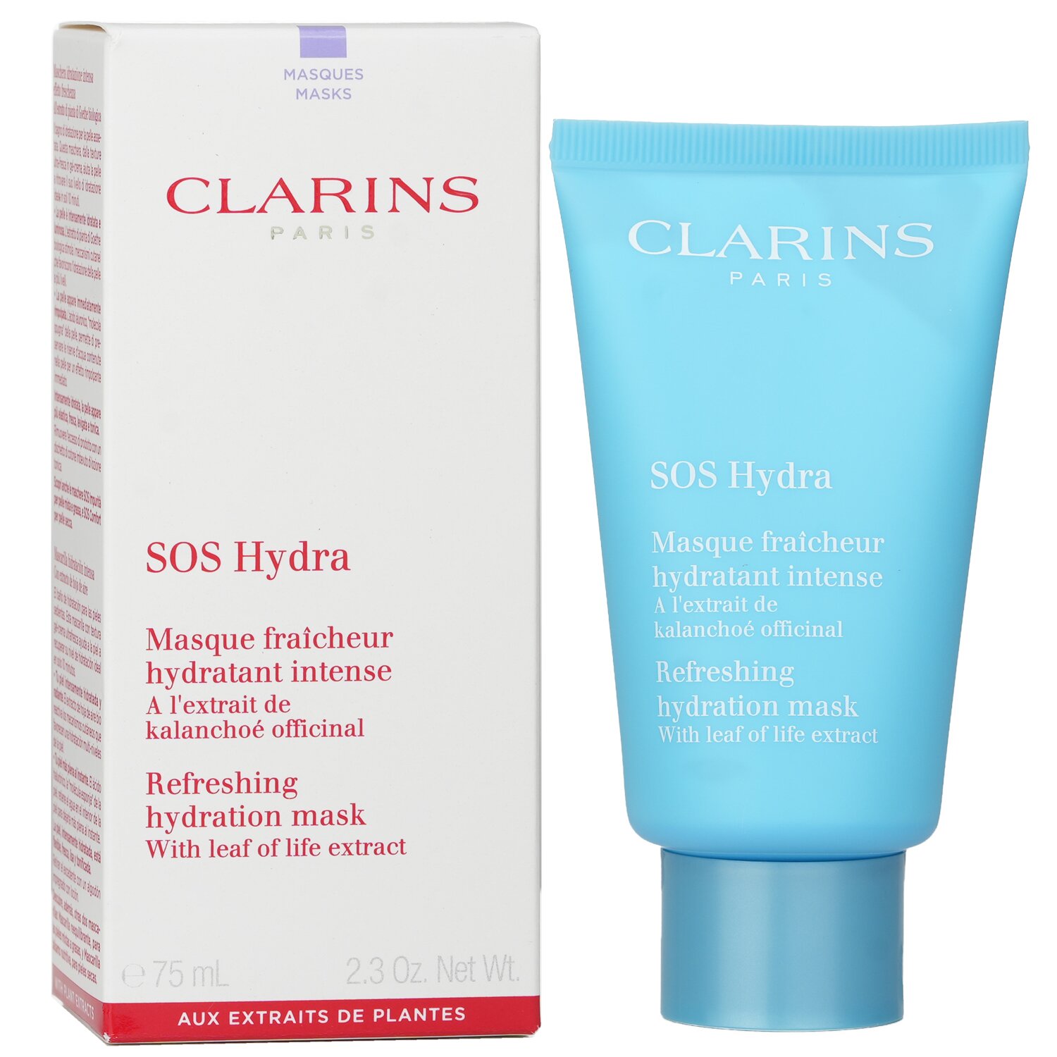 Clarins SOS Hydra Освежающая Увлажняющая Маска с Экстрактом Каланхое - для Обезвоженной Кожи 75ml/2.3oz