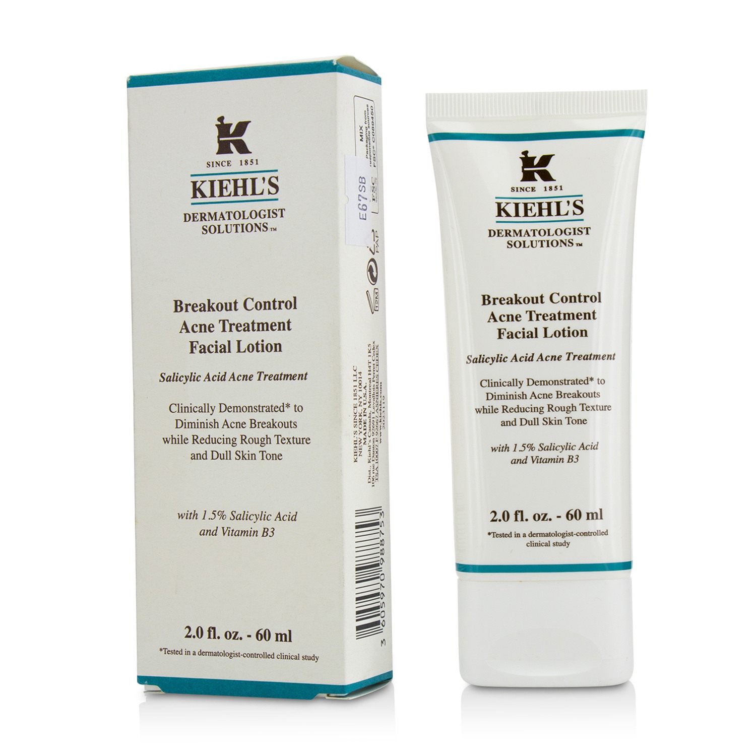 Kiehl's Dermatologist Solutions Breakout Control Acne Treatment Facial Lotion 60ml/2oz