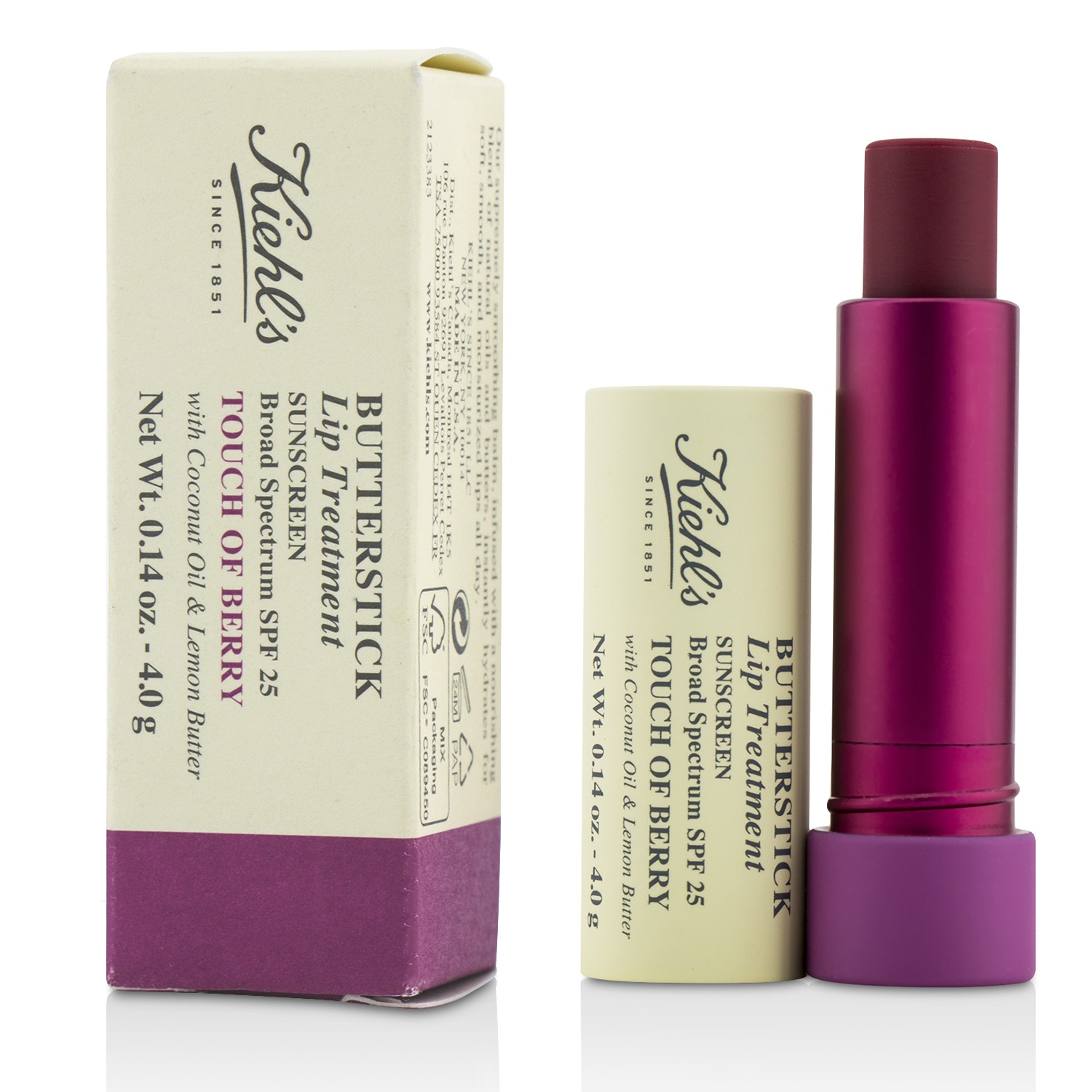 Kiehl's Butterstick Lip Treatment SPF25 - Touch Of Berry 4g/0.14oz